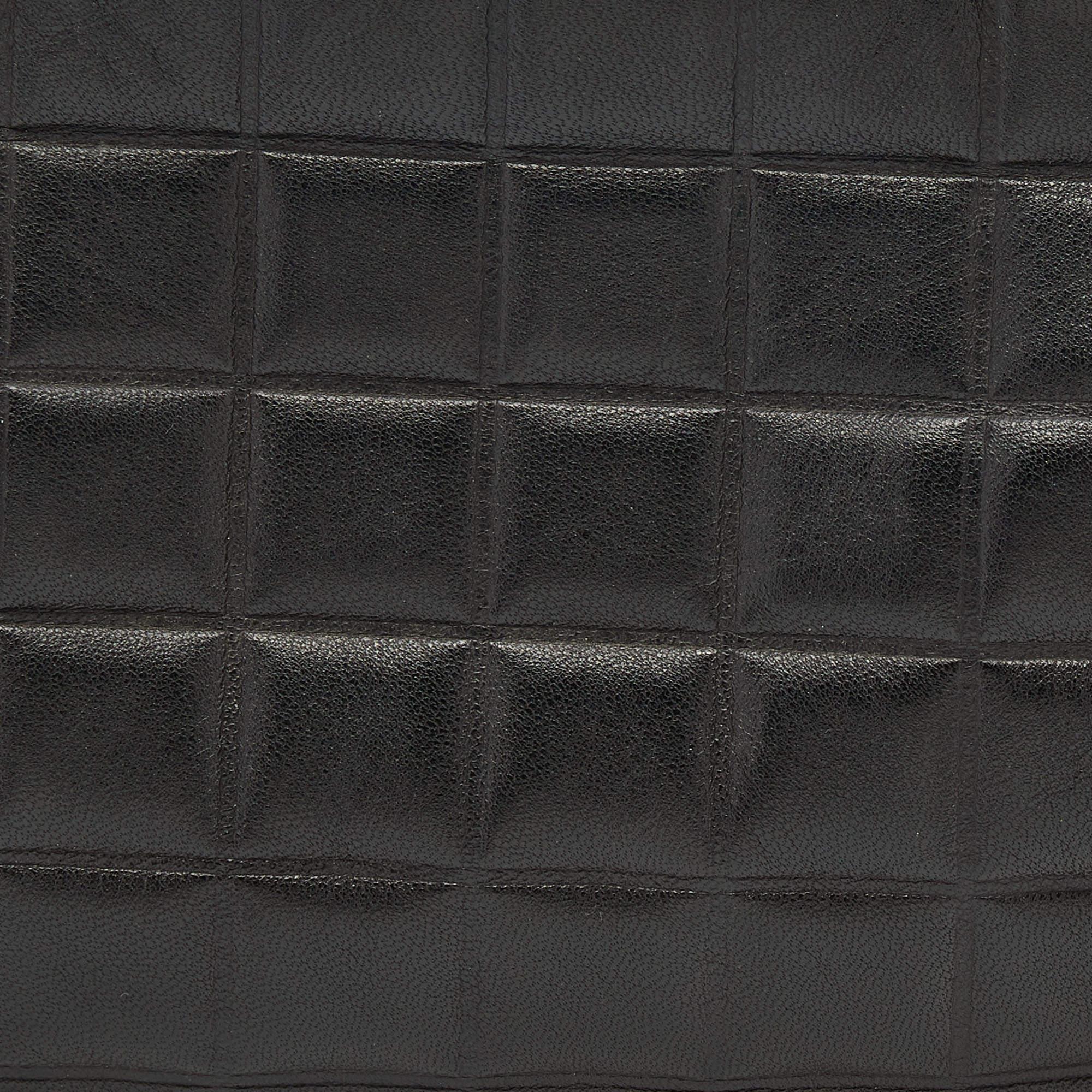 Chanel Black Leather Chocolate Bar Barrel Bag 3