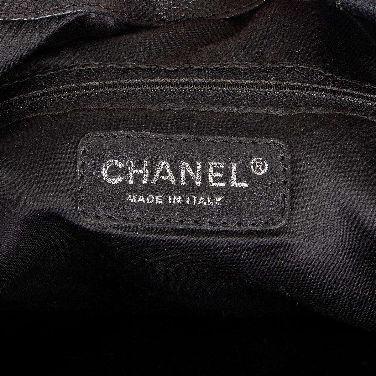 Black CHANEL black leather COCO CABAS Shoulder Bag