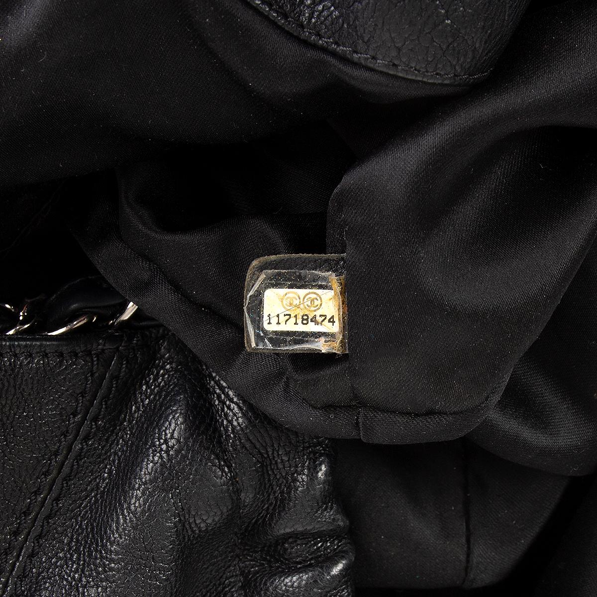 CHANEL black leather COCO CABAS Shoulder Bag at 1stDibs | chanel cabas ...