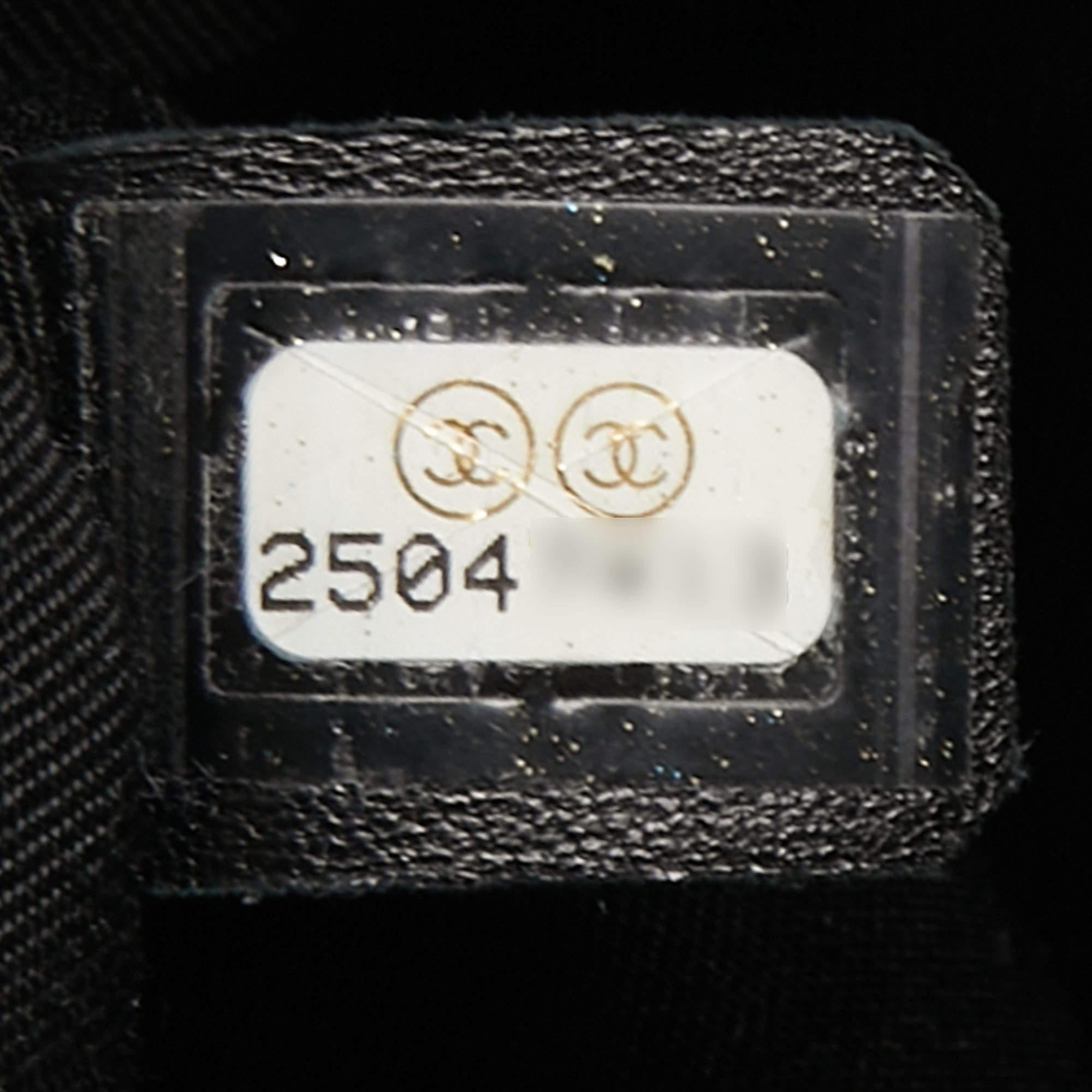 Chanel Black Leather Coco Pleats Drawstring Bag 6