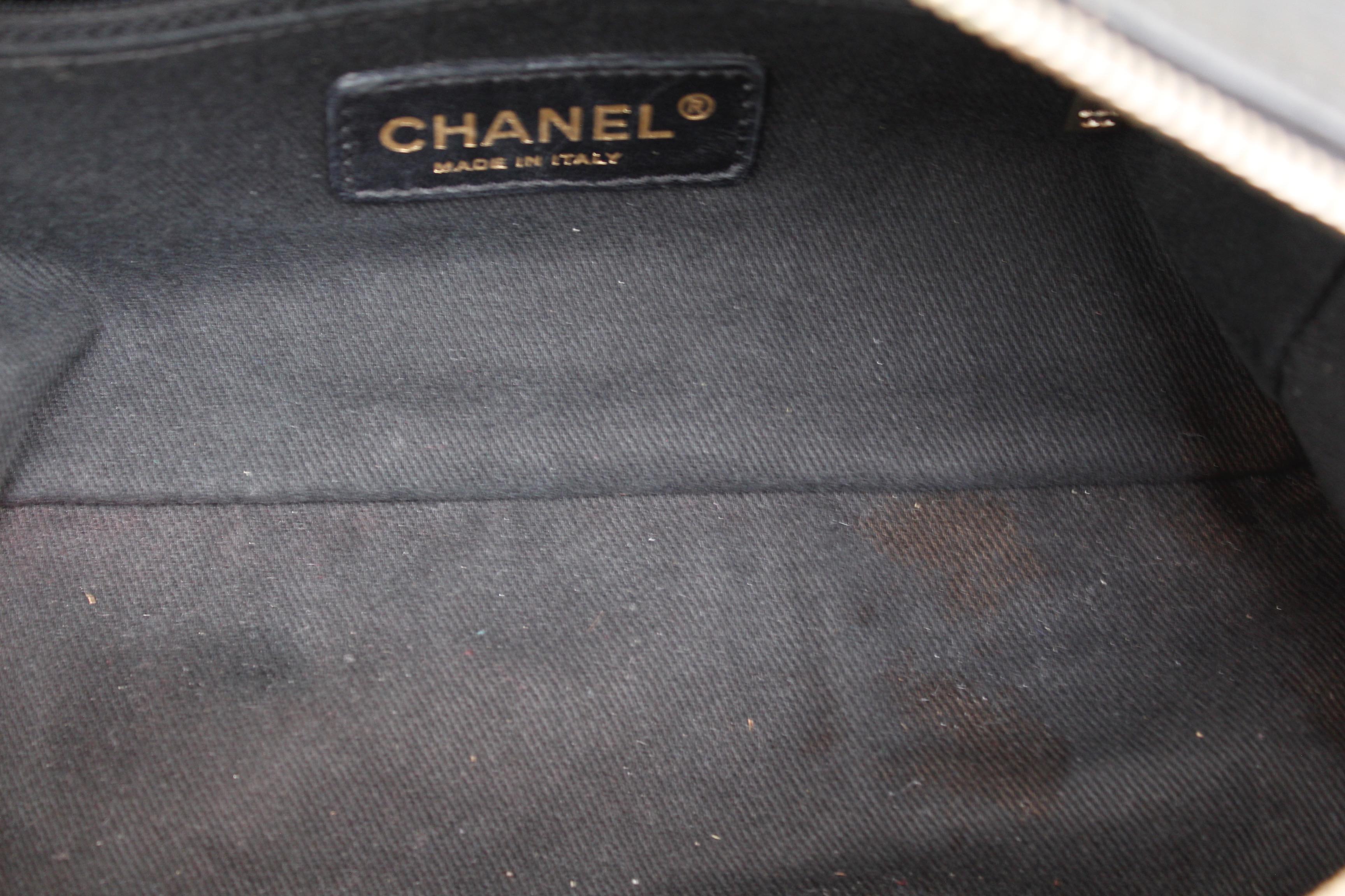 Chanel black leather cross-body bag, 2000’s 10