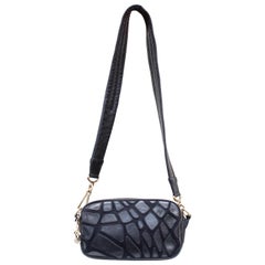 Chanel black leather cross-body bag, 2000’s