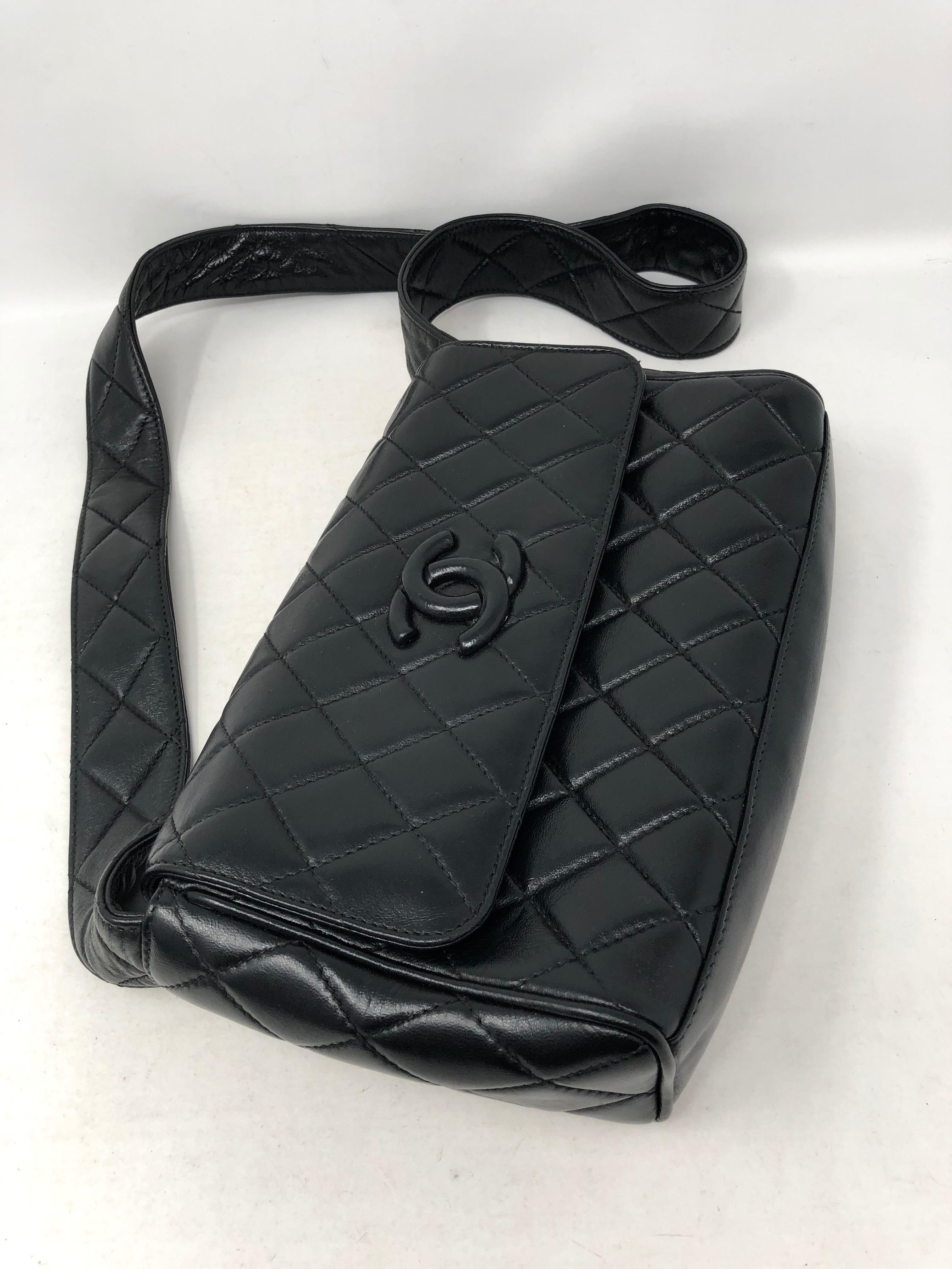 Chanel Black Leather Crossbody Bag 6