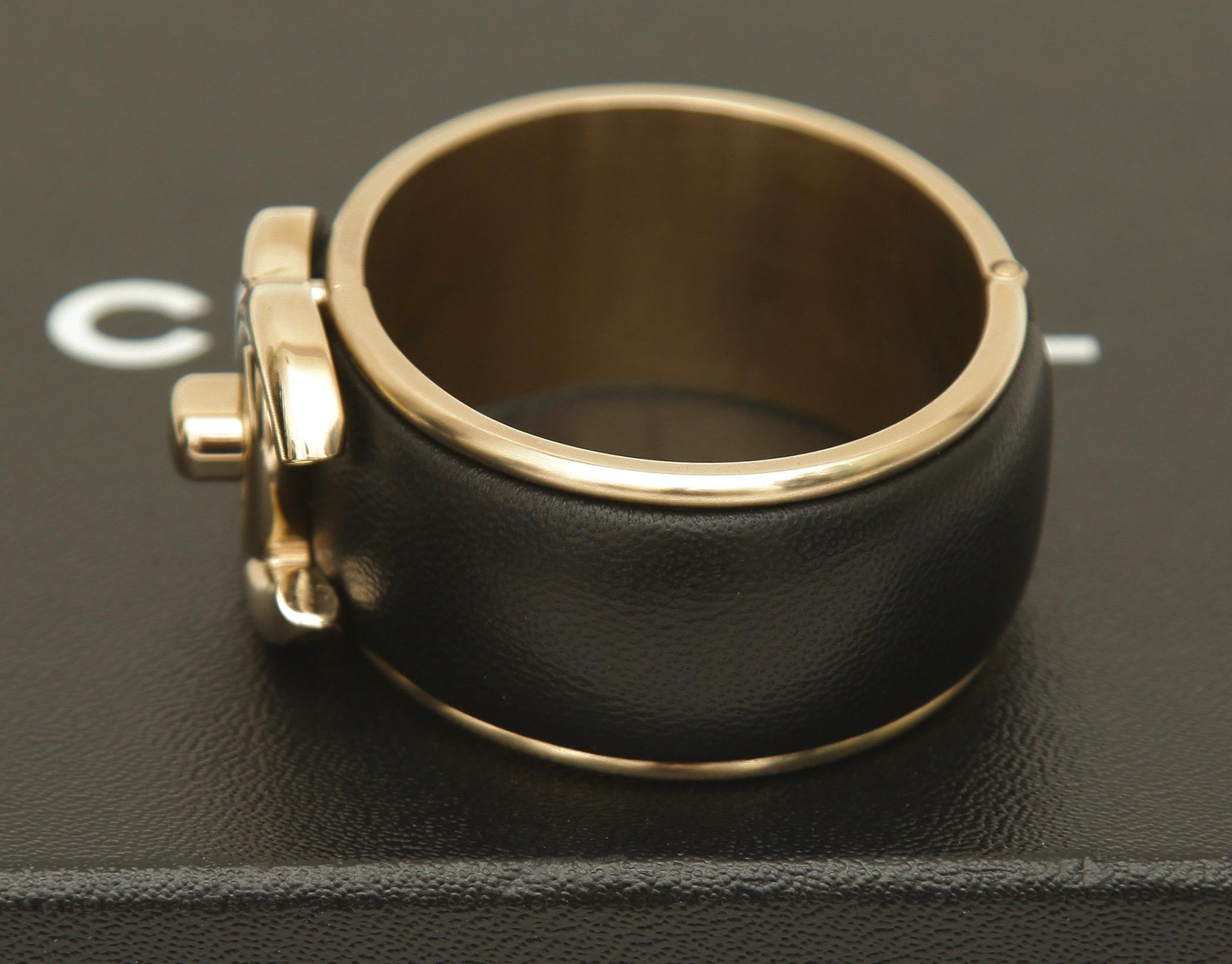 chanel leather bracelet