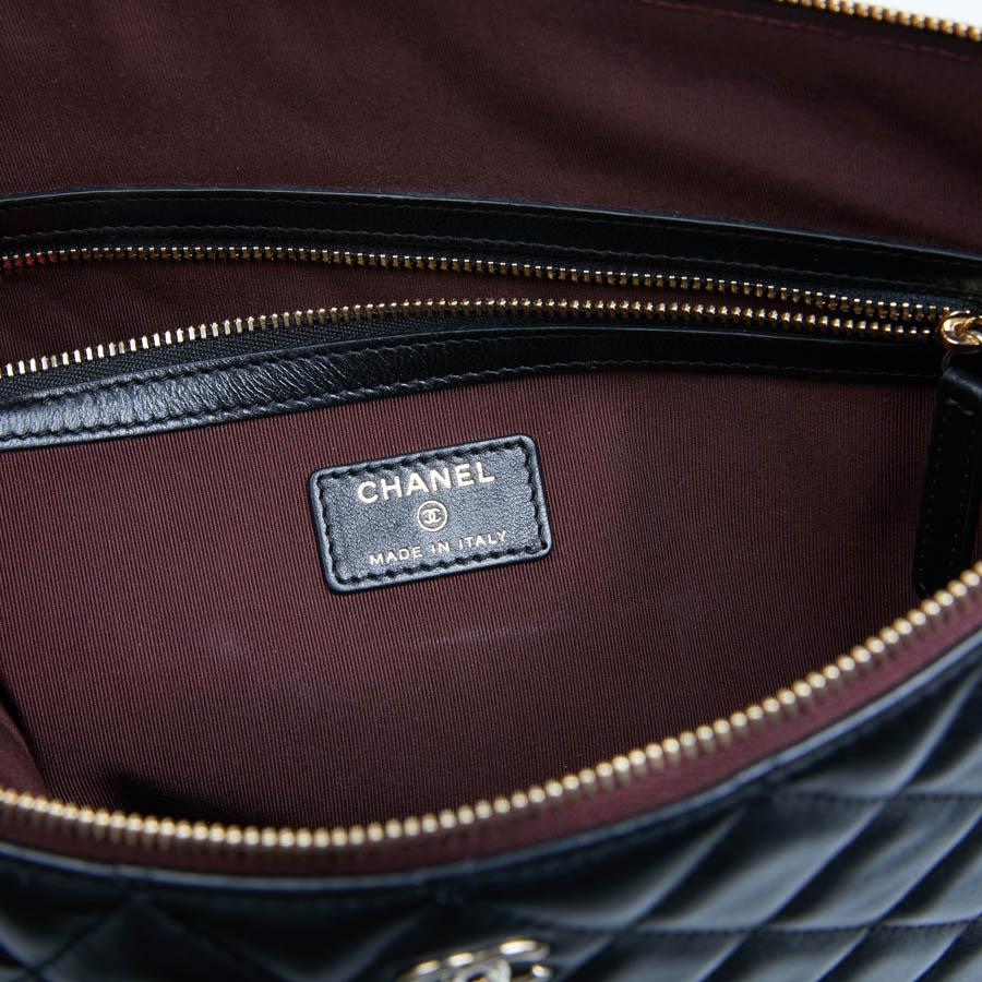 CHANEL Black Leather Document Holder 3
