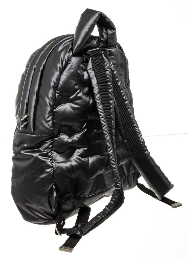 Chanel Black Leather Doudoune Backpack Bag at 1stDibs