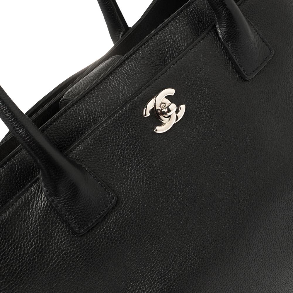 Chanel Black Leather Executive Cerf Tote 2