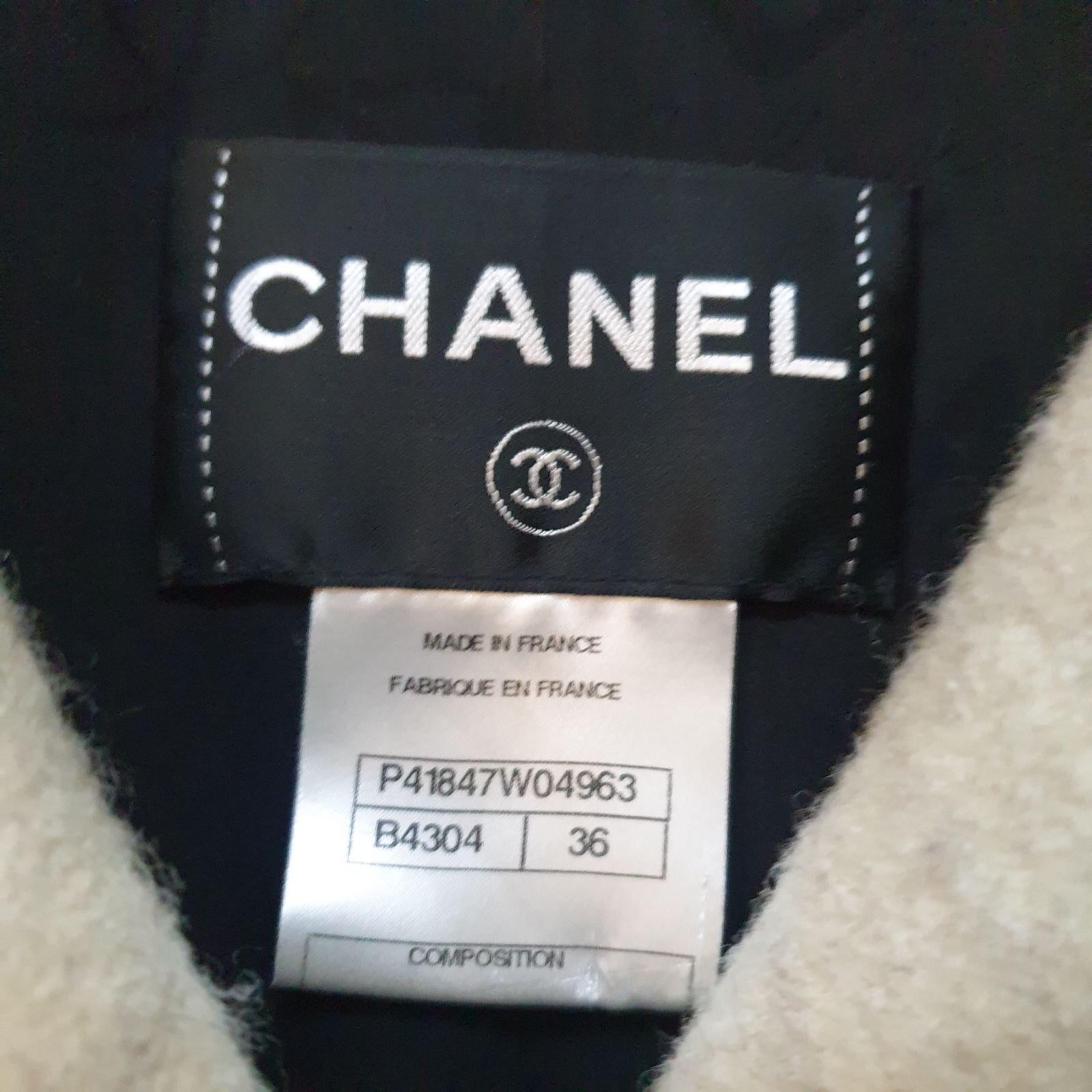 Chanel Black Leather Fur Coat 1