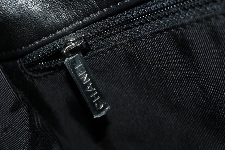Chanel Black Leather Hula Hoop Shoulder Bag For Sale 2