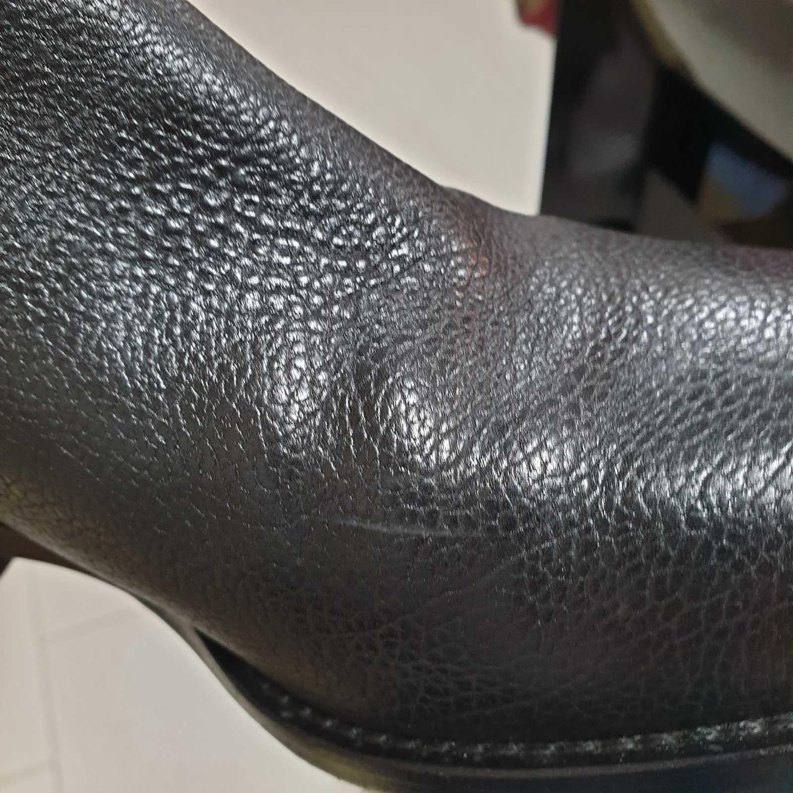 Chanel Black Leather Interlocking CC Logo Riding Midcalf Boots 4