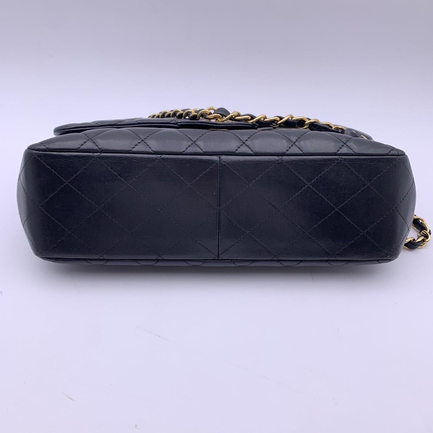 Chanel Black Leather Jumbo Timeless Classic Flap 2.55 Bag 3