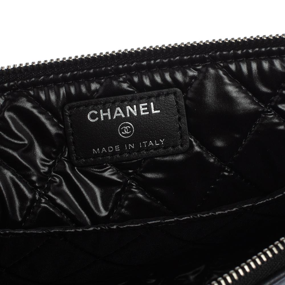 Chanel Black Leather Keyboard Clutch 2