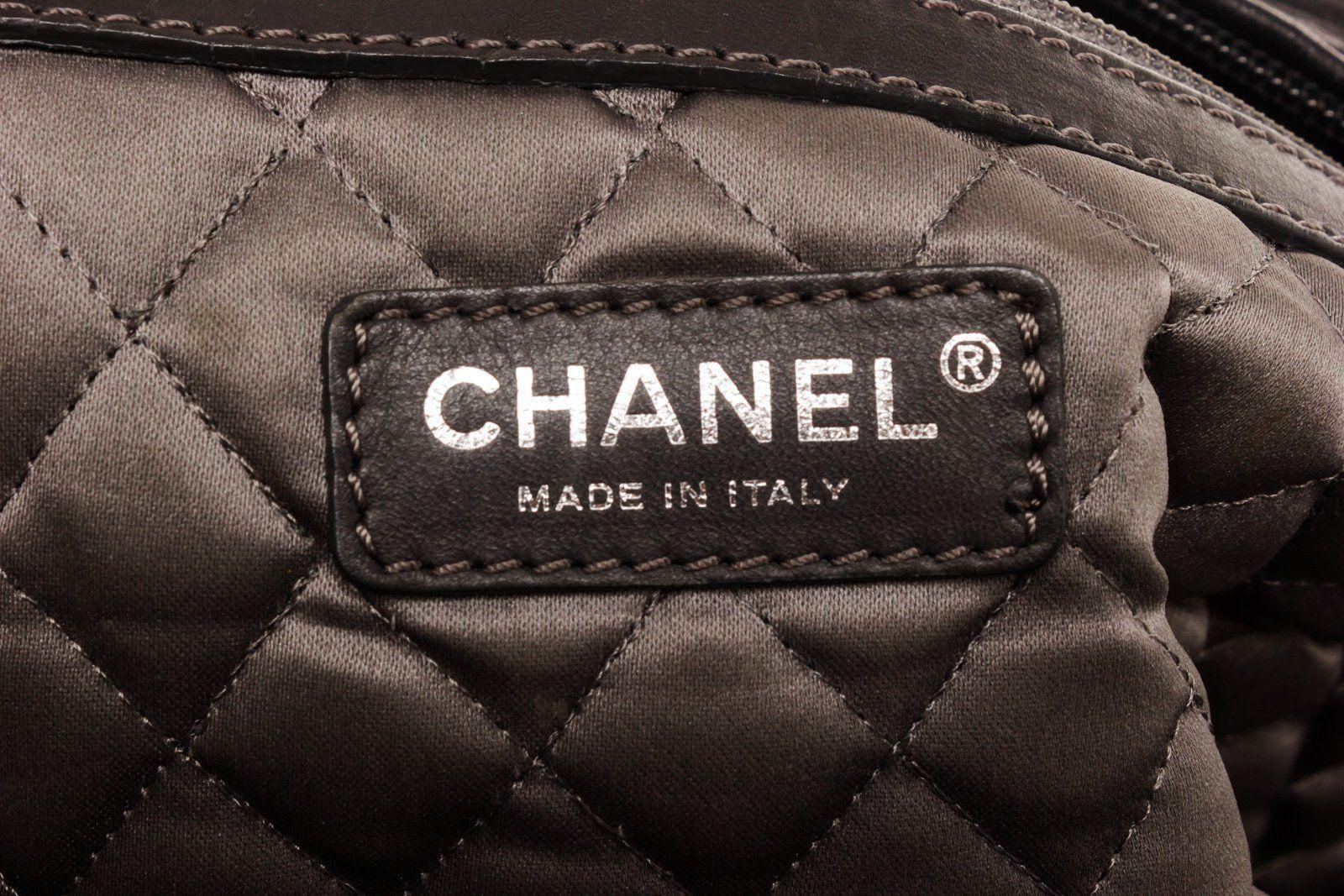 Women's Chanel Black Leather Large Boston Bag