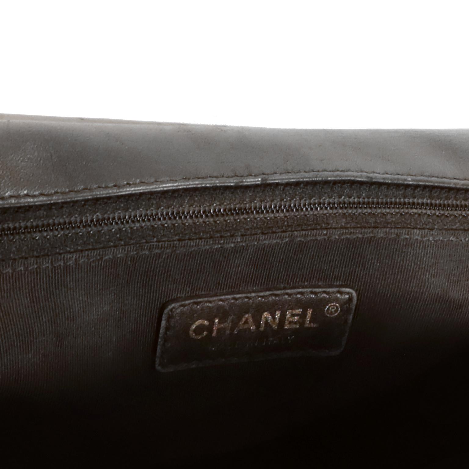 Chanel Black Leather Large Boy Bag 3