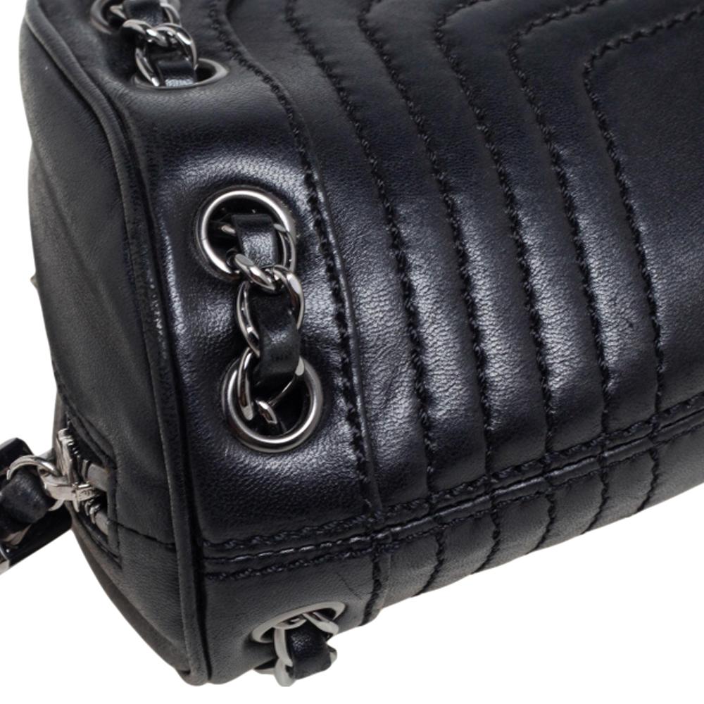 Chanel Black Leather LAX Chain Shoulder Bag 8
