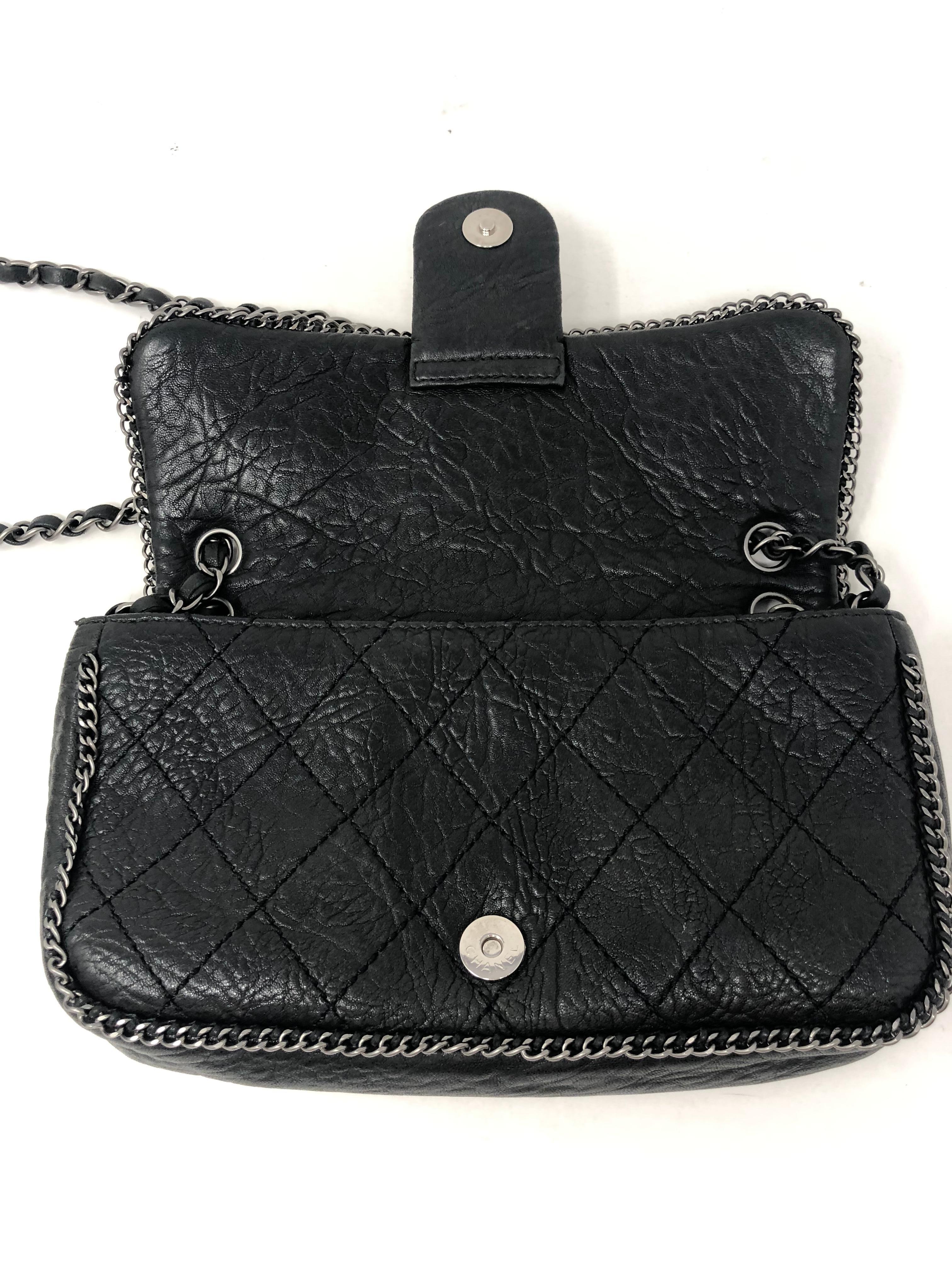 Chanel Black Leather Lion Bag  5
