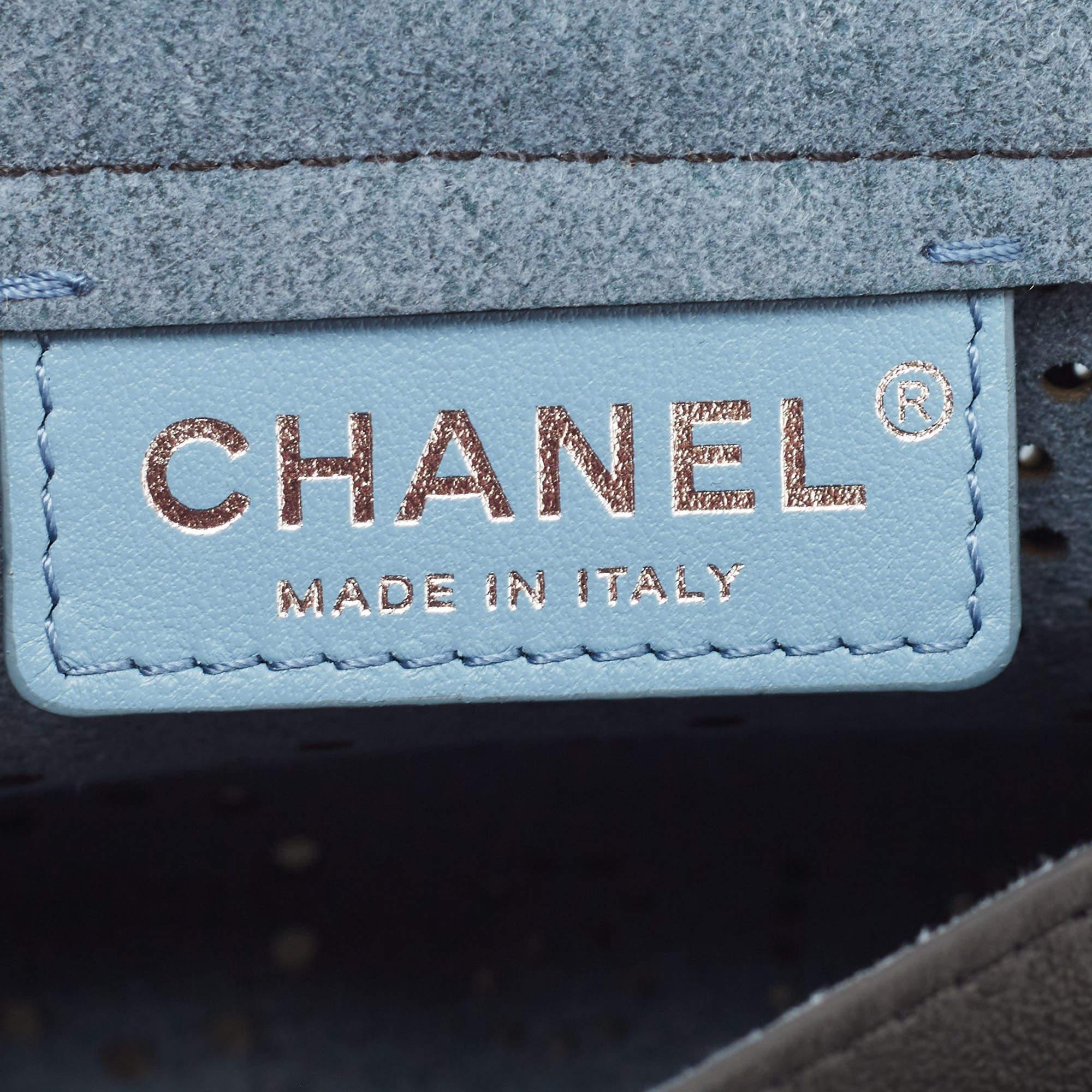Chanel Black Leather Logo Eyelets Belt Bag 8