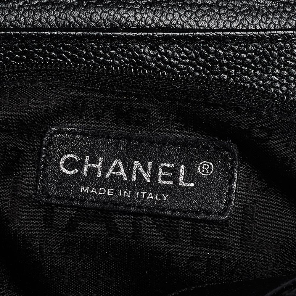 Chanel Black Leather Mademoiselle Lock Satchel In Good Condition In Dubai, Al Qouz 2