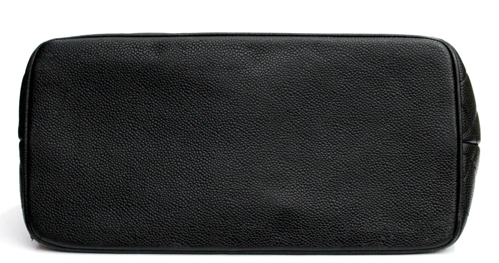Chanel Black Leather Medallion Bag 2