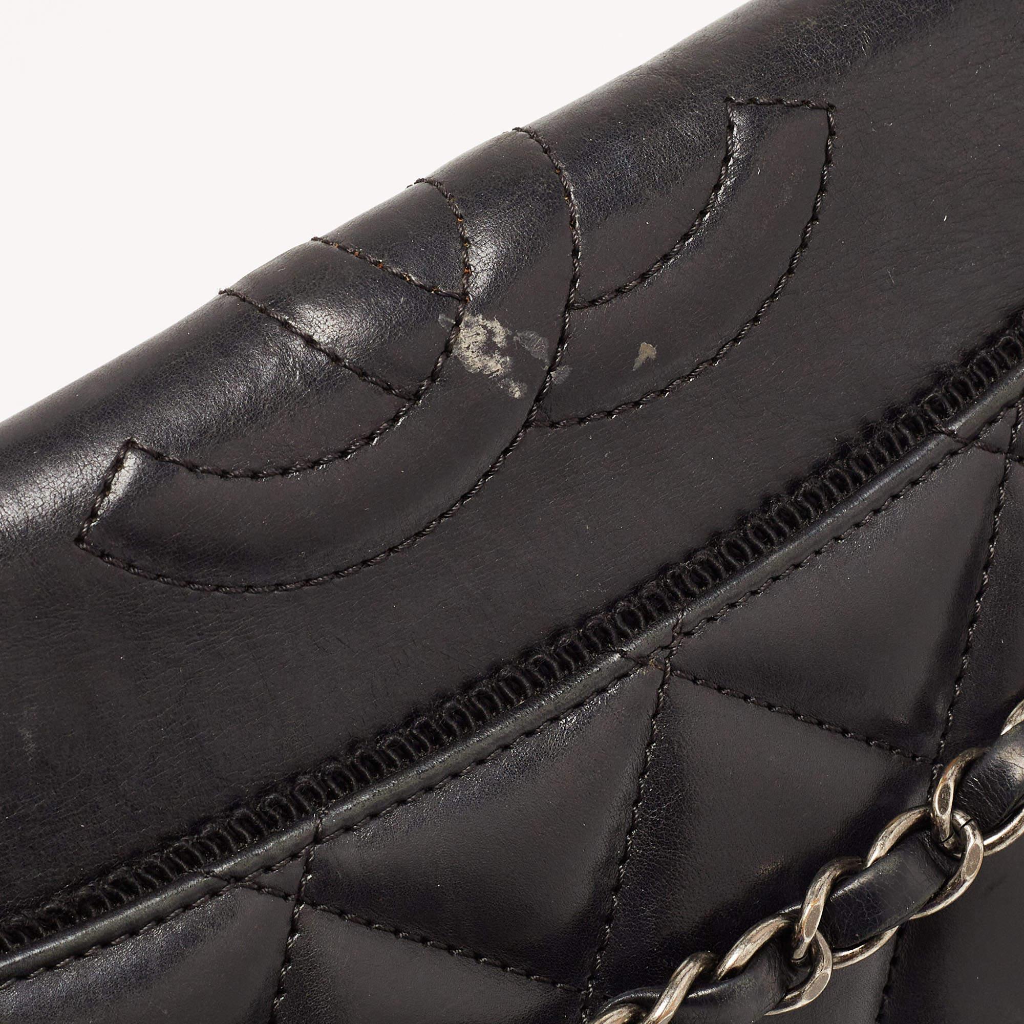 Chanel Black Leather Medium Ballerine Flap Bag 13