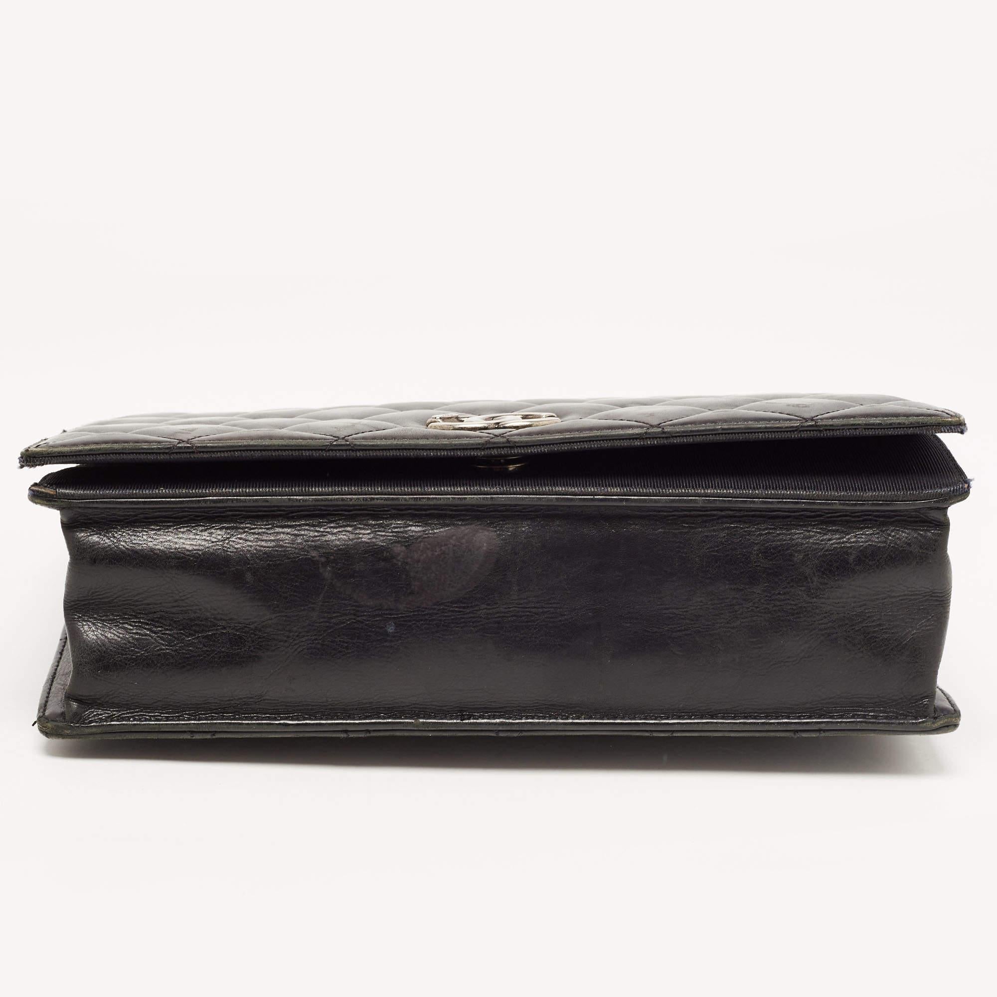 Chanel Black Leather Medium Ballerine Flap Bag 1