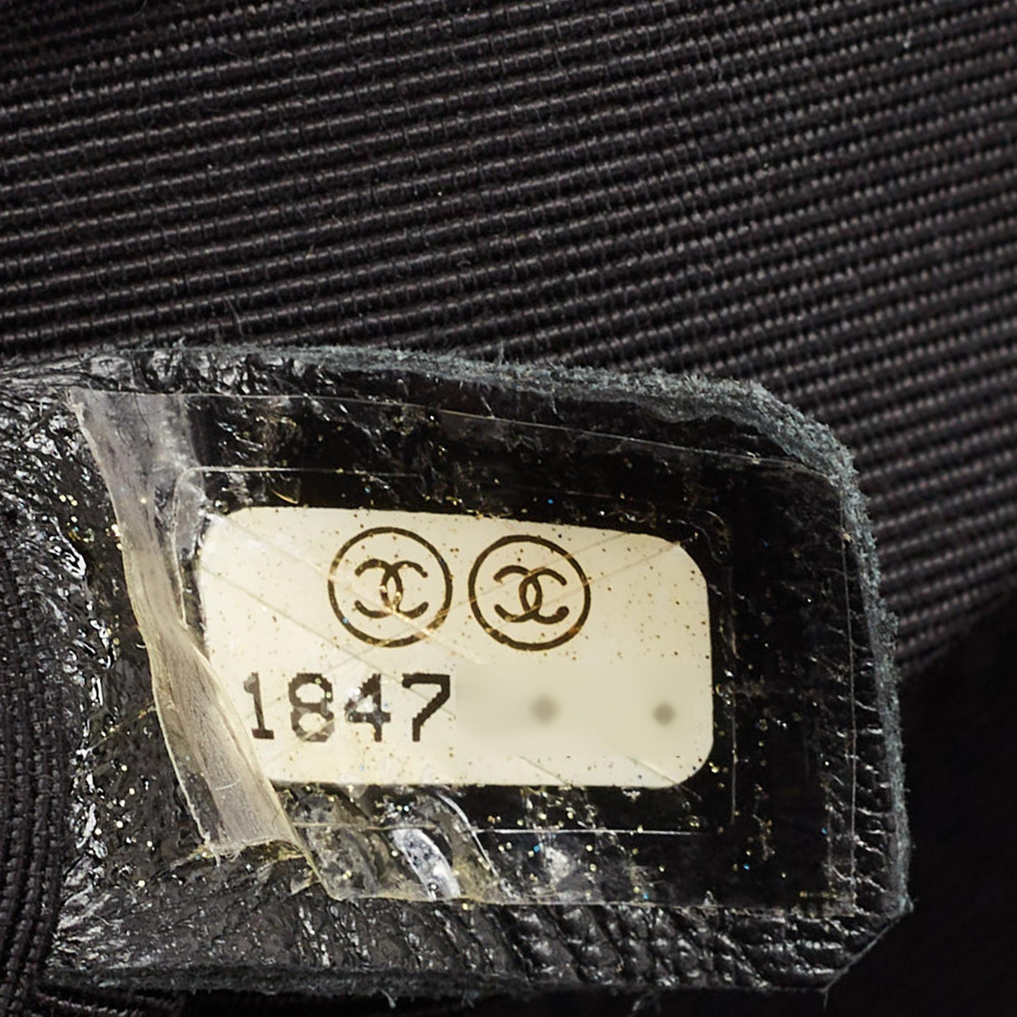 Chanel Black Leather Medium Enchained Boy Flap Bag 3