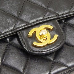 Chanel Black Leather Mini Kelly Small Party Evening Top Handle Satchel Flap Bag