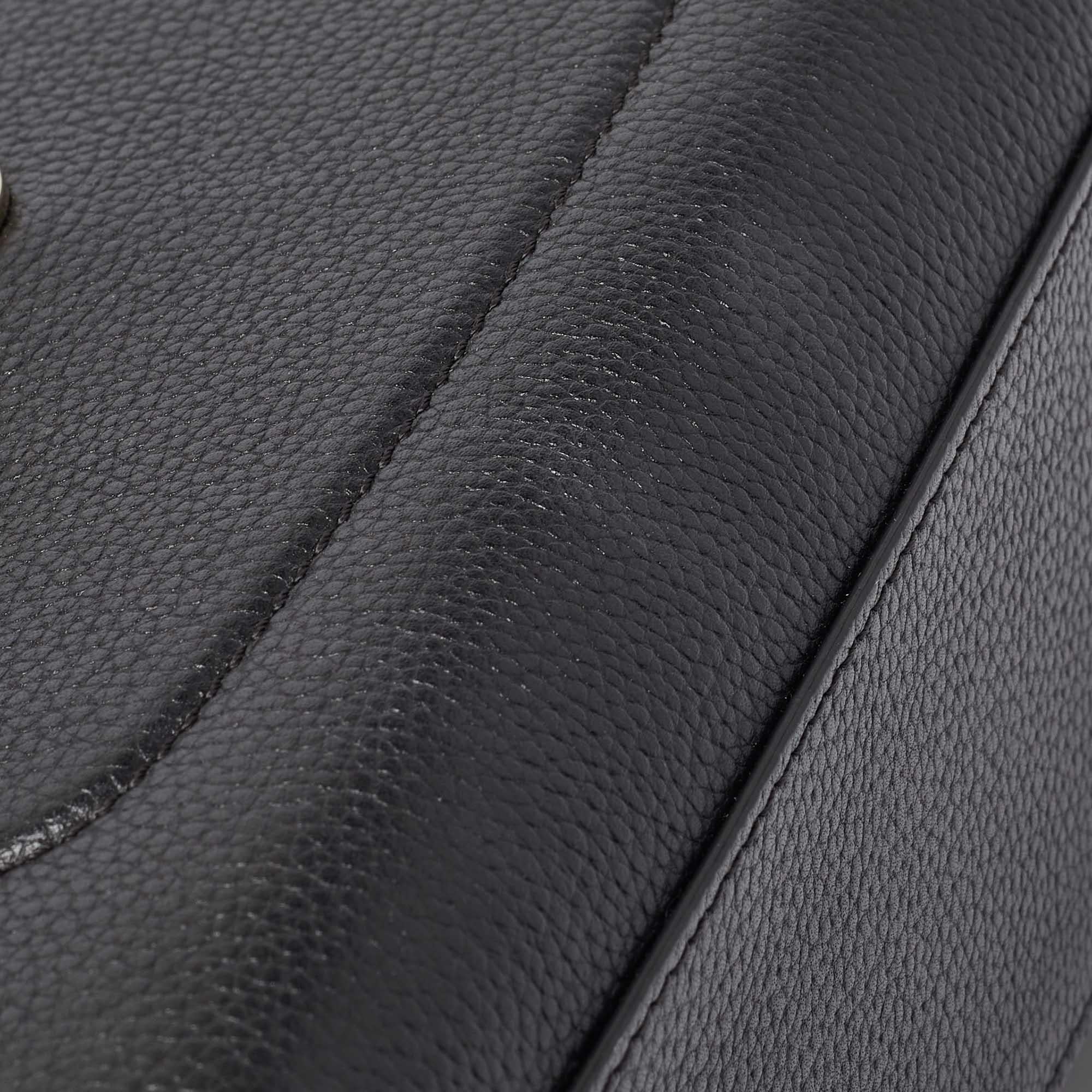 Chanel Black Leather Mini Neo Executive Tote For Sale 11