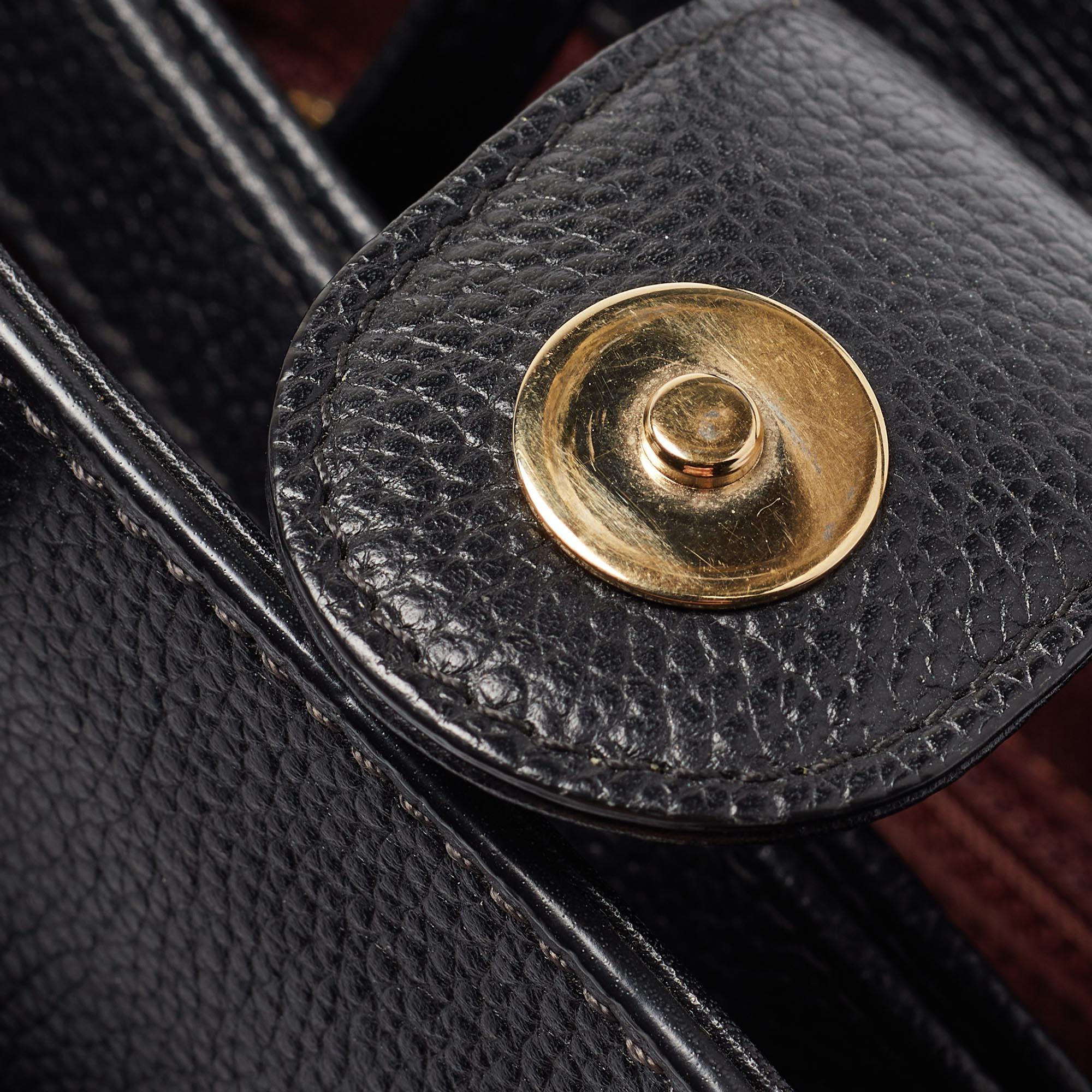 Chanel Black Leather Mini Neo Executive Tote For Sale 3