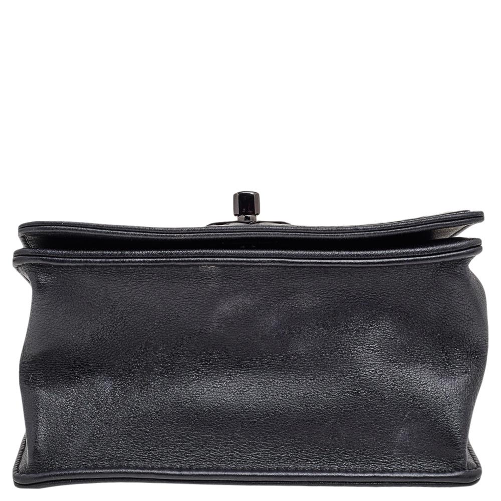 Chanel Black Leather Mini Propeller Flap Bag 7