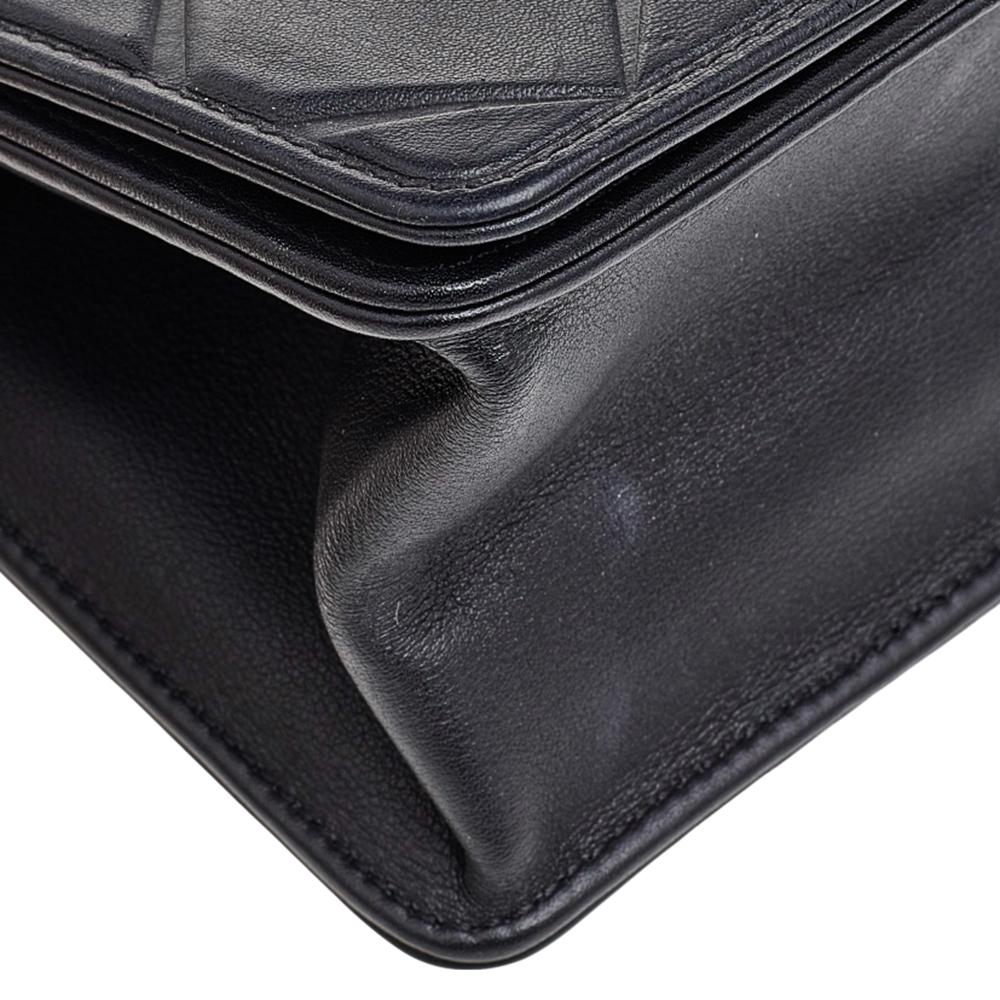 Chanel Black Leather Mini Propeller Flap Bag In Good Condition In Dubai, Al Qouz 2