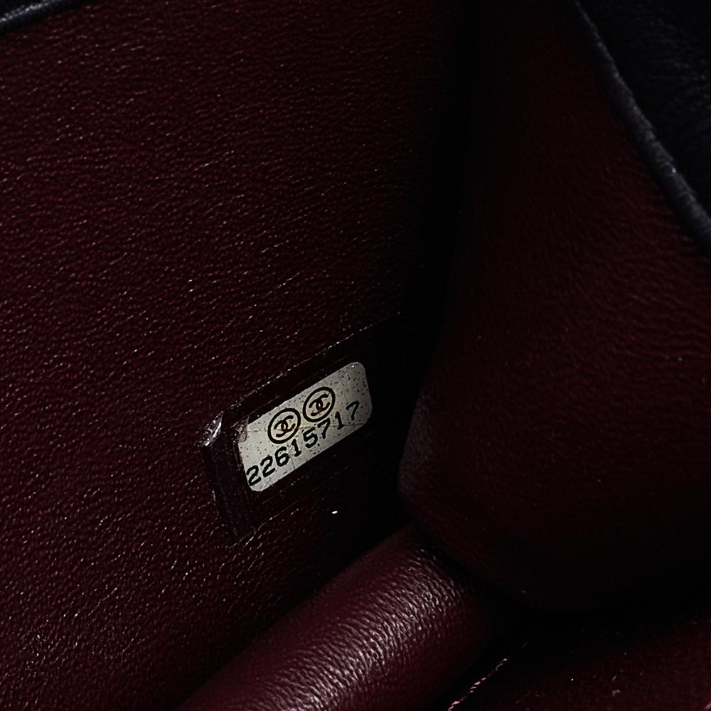 Women's Chanel Black Leather Mini Propeller Flap Bag