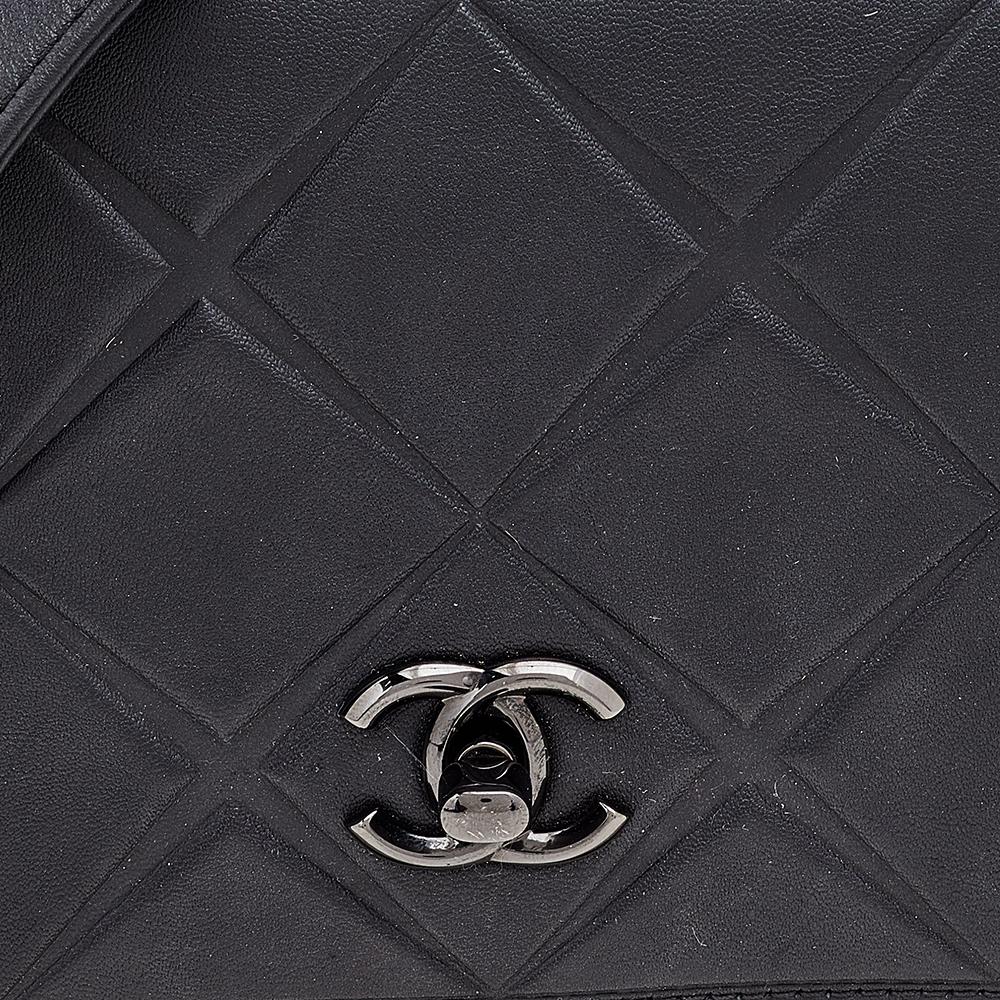 Chanel Black Leather Mini Propeller Flap Bag 1