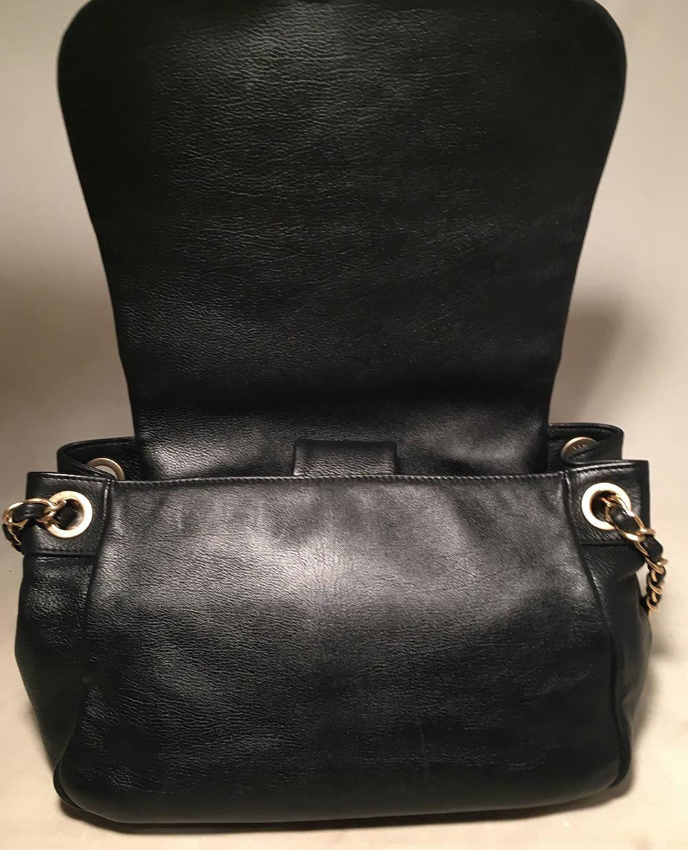 Chanel Black Leather Mosaic Studded Accordion Classic Flap Shoulder Bag 2