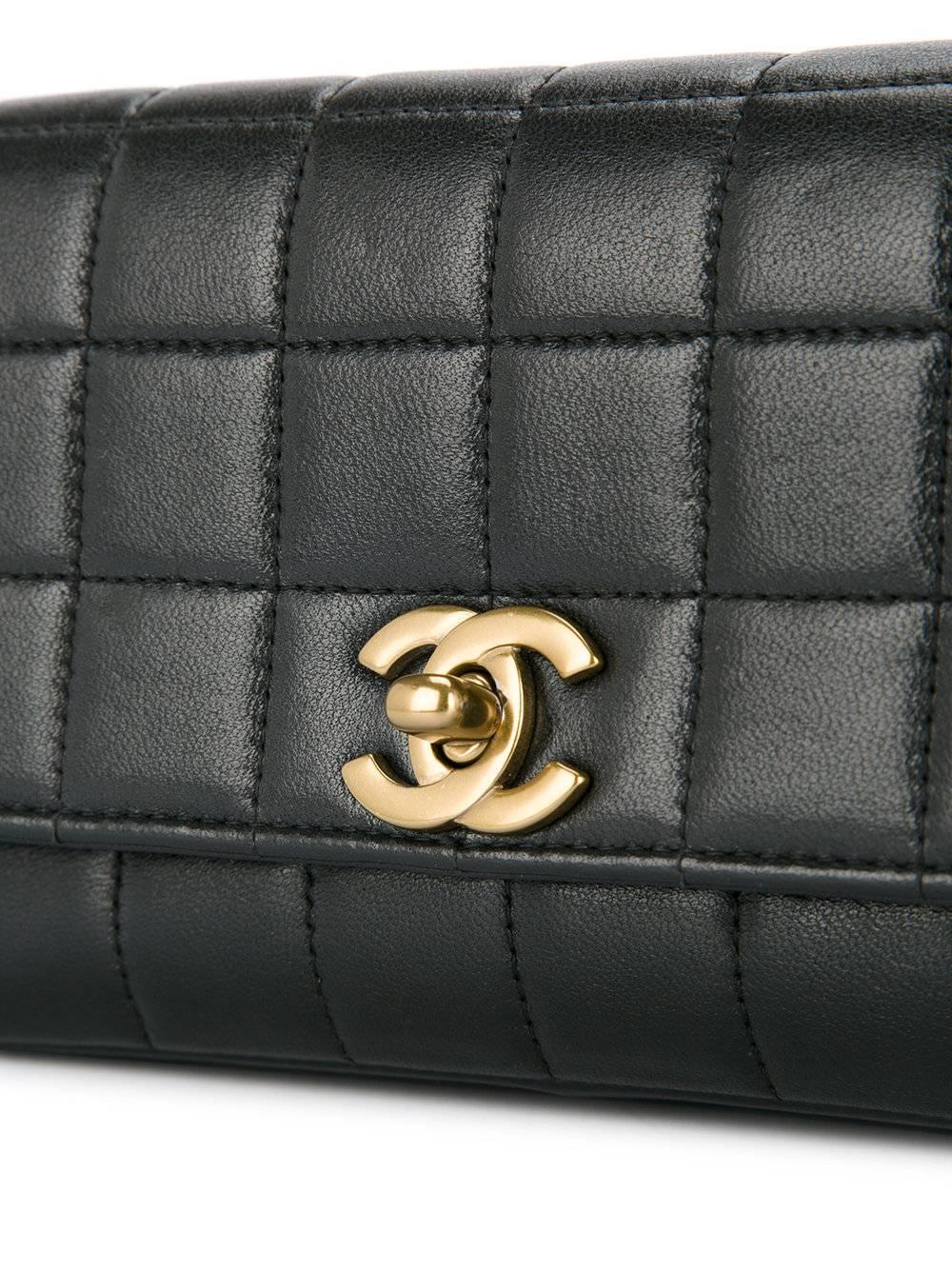 Chanel Black Leather Multi Color Gripoix Evening Clutch Shoulder Flap Bag In Excellent Condition In Chicago, IL