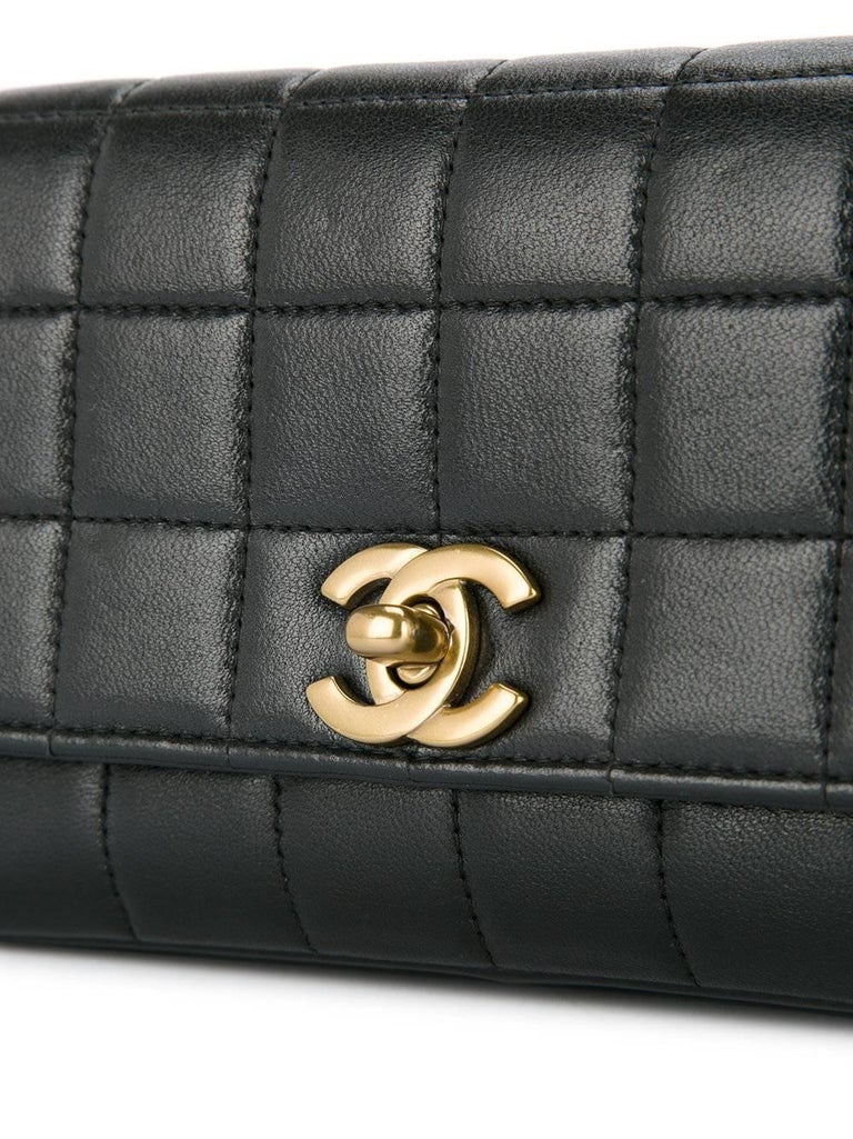 Chanel Black Leather Multi Color Gripoix Evening Clutch Shoulder Flap ...