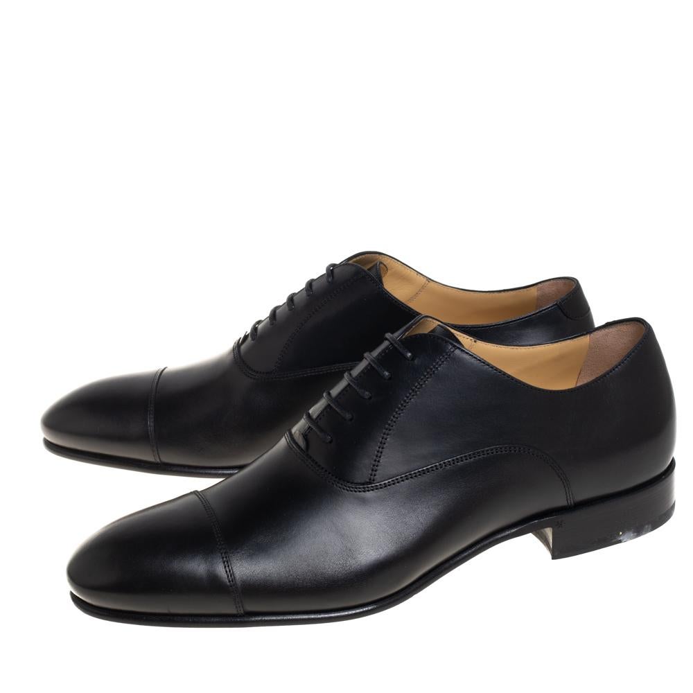 Chanel Black Leather Oxfords Size 43 2