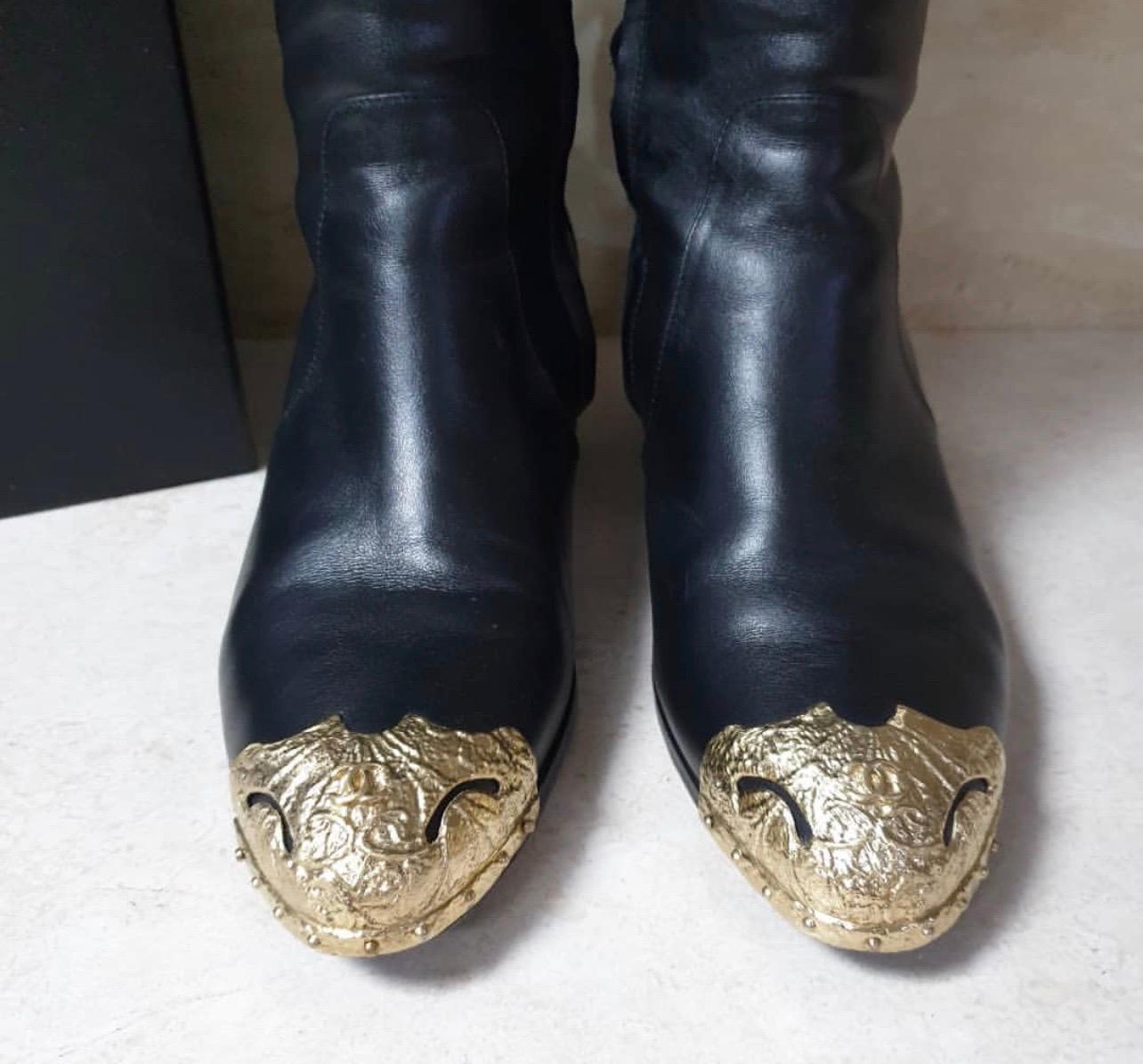 chanel paris dallas boots