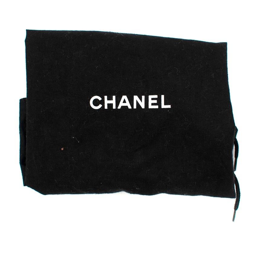 Chanel Black Leather Patent Cap-Toe Pumps 37 3