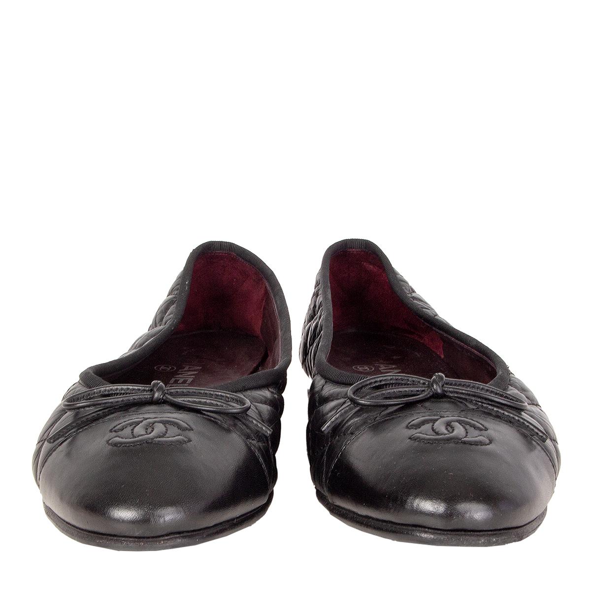 100% authentic Chanel classic ballet flats in black quilted vinatge calfskin. Have been worn and are in excellent condition. Black rubber sole has been added. 

Measurements
Imprinted Size	41C
Shoe Size	41
Inside Sole	26cm (10.1in)
Width	8cm