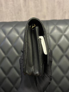 Chanel Black Leather Reissue Charms Wallet on Chain