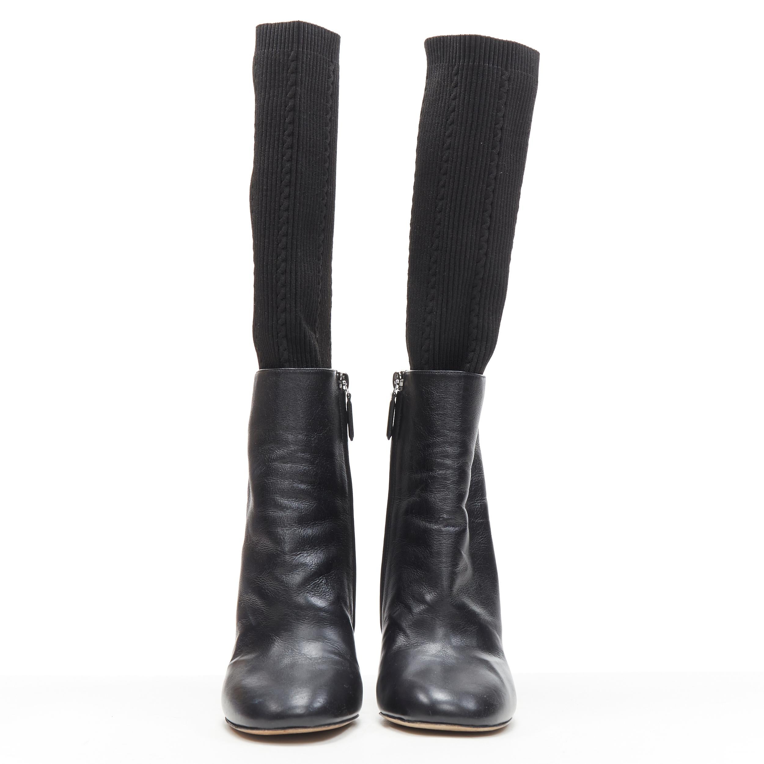 solid round toe heeled boots