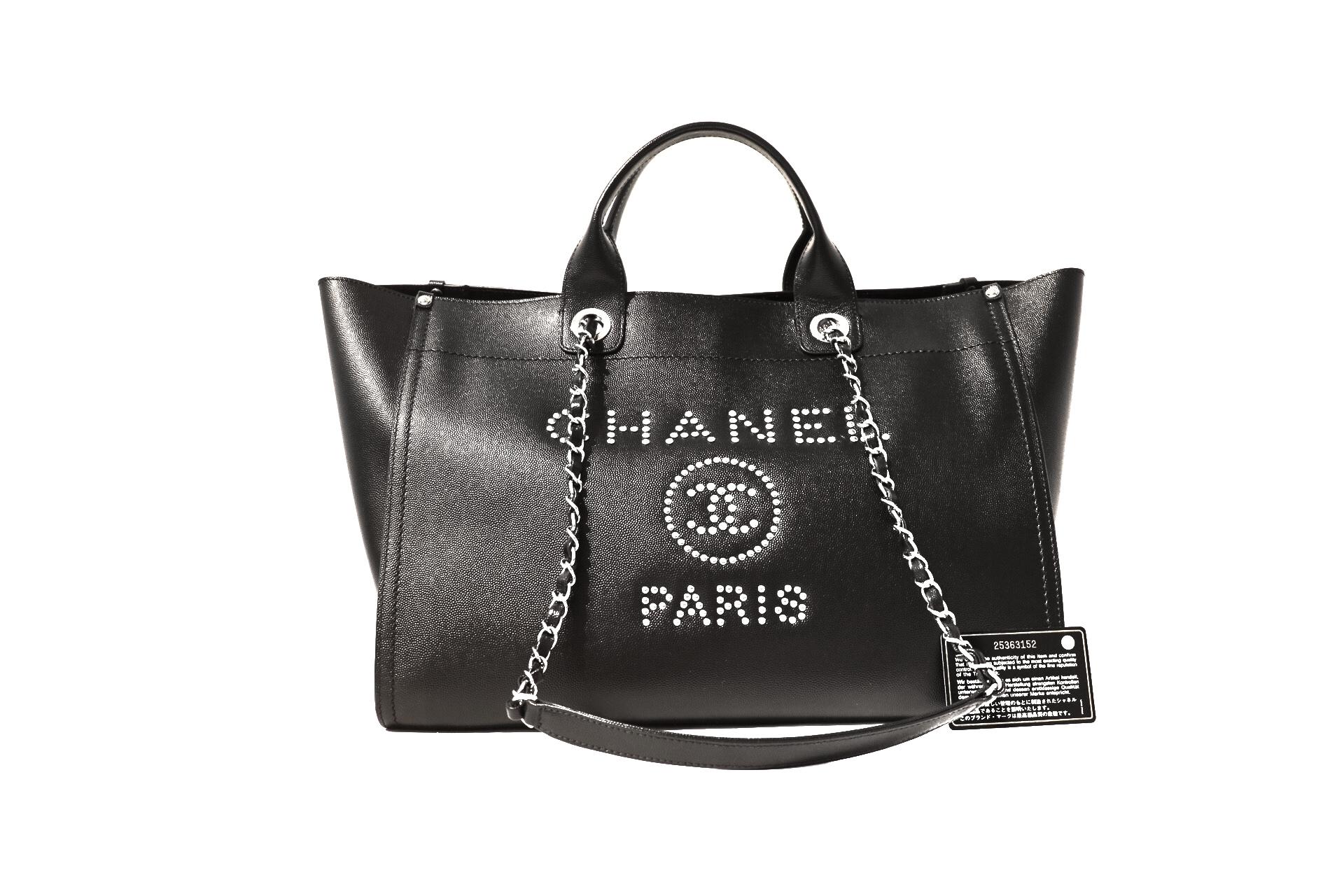 Chanel Black Leather Runway Tote 2