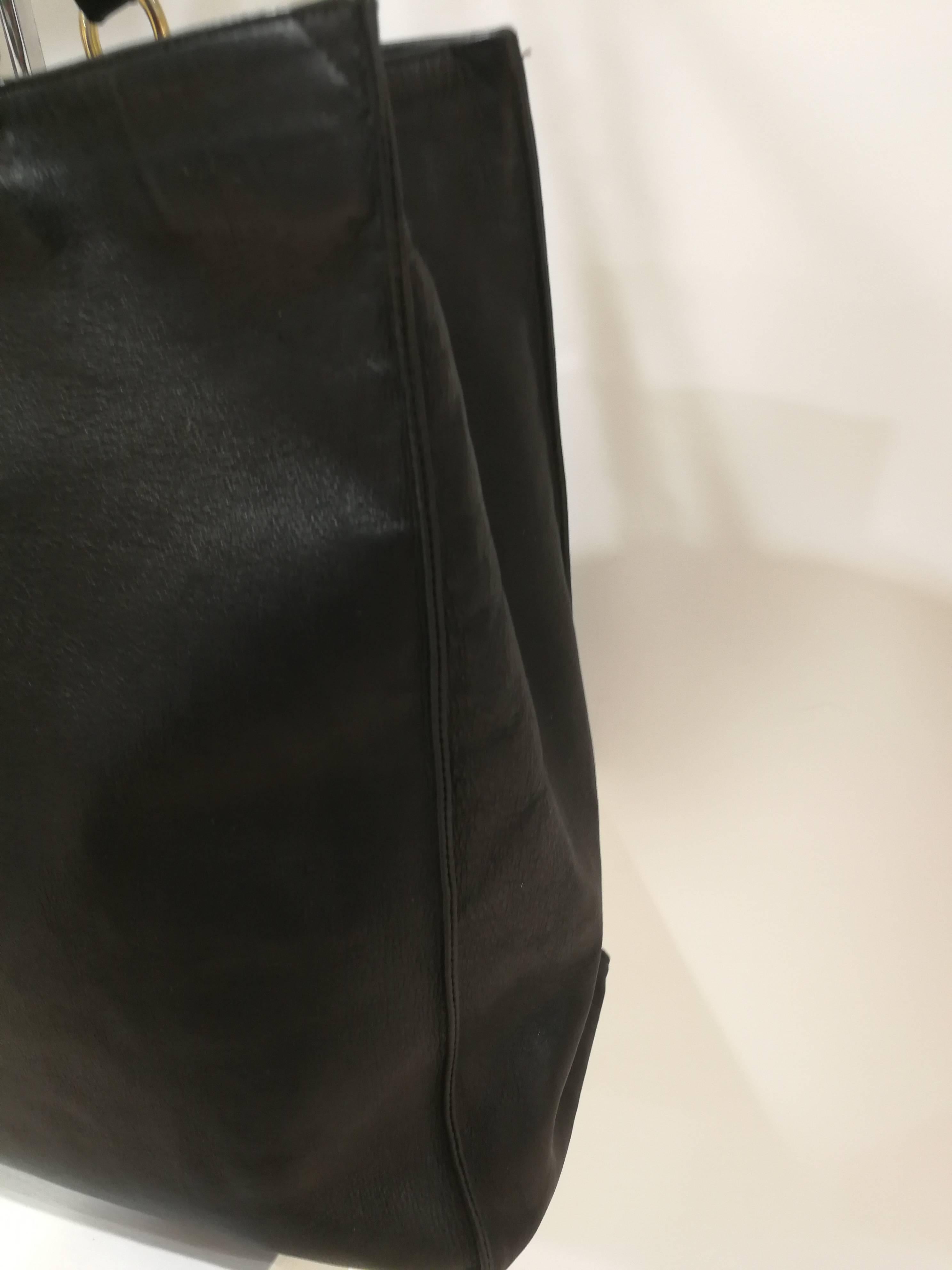 Women's Chanel Black Leather Shopper Bag