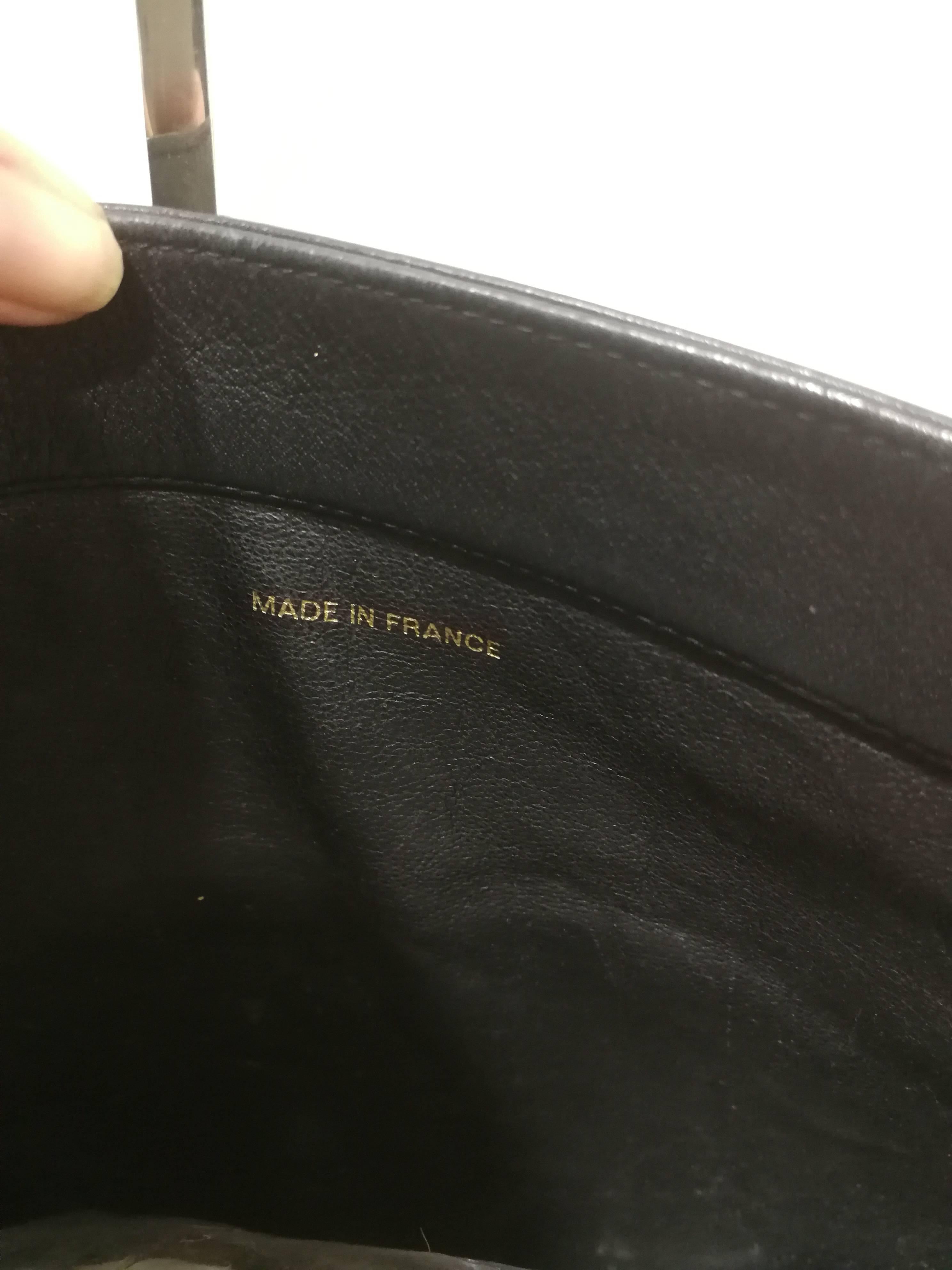 Chanel Black Leather Shopper Bag 3