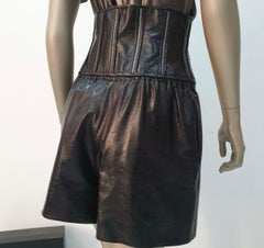 Chanel Black Leather Shorts Sz.38