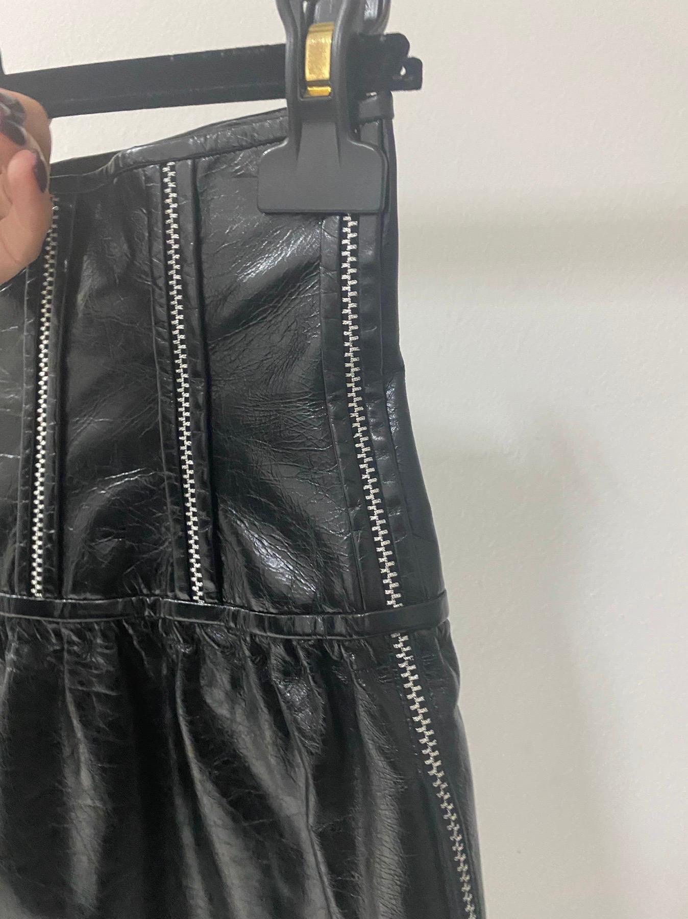 Chanel Black Leather Shorts 1