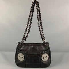CHANEL Black Leather Shoulder Handbag