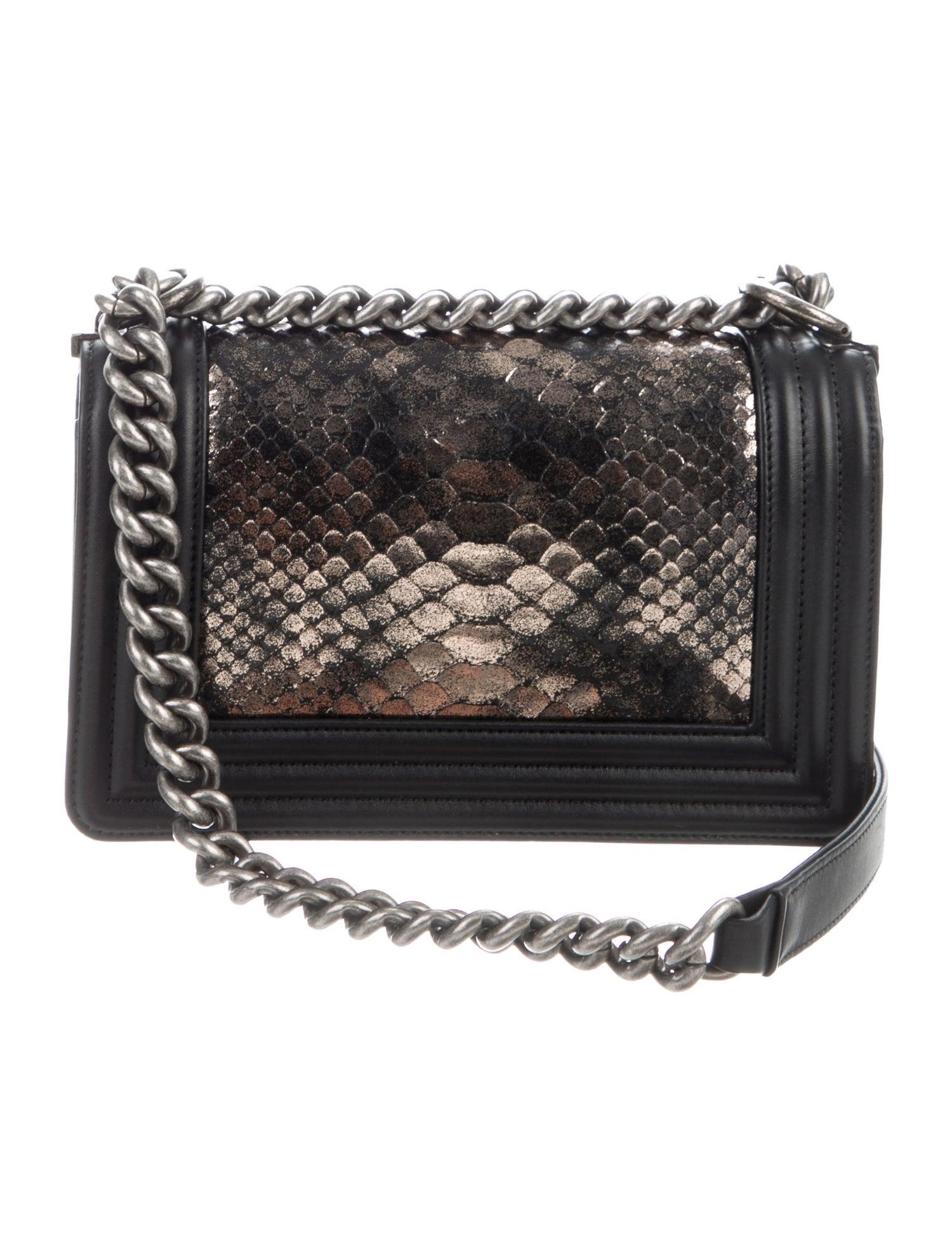 sac chanel peau de serpent
