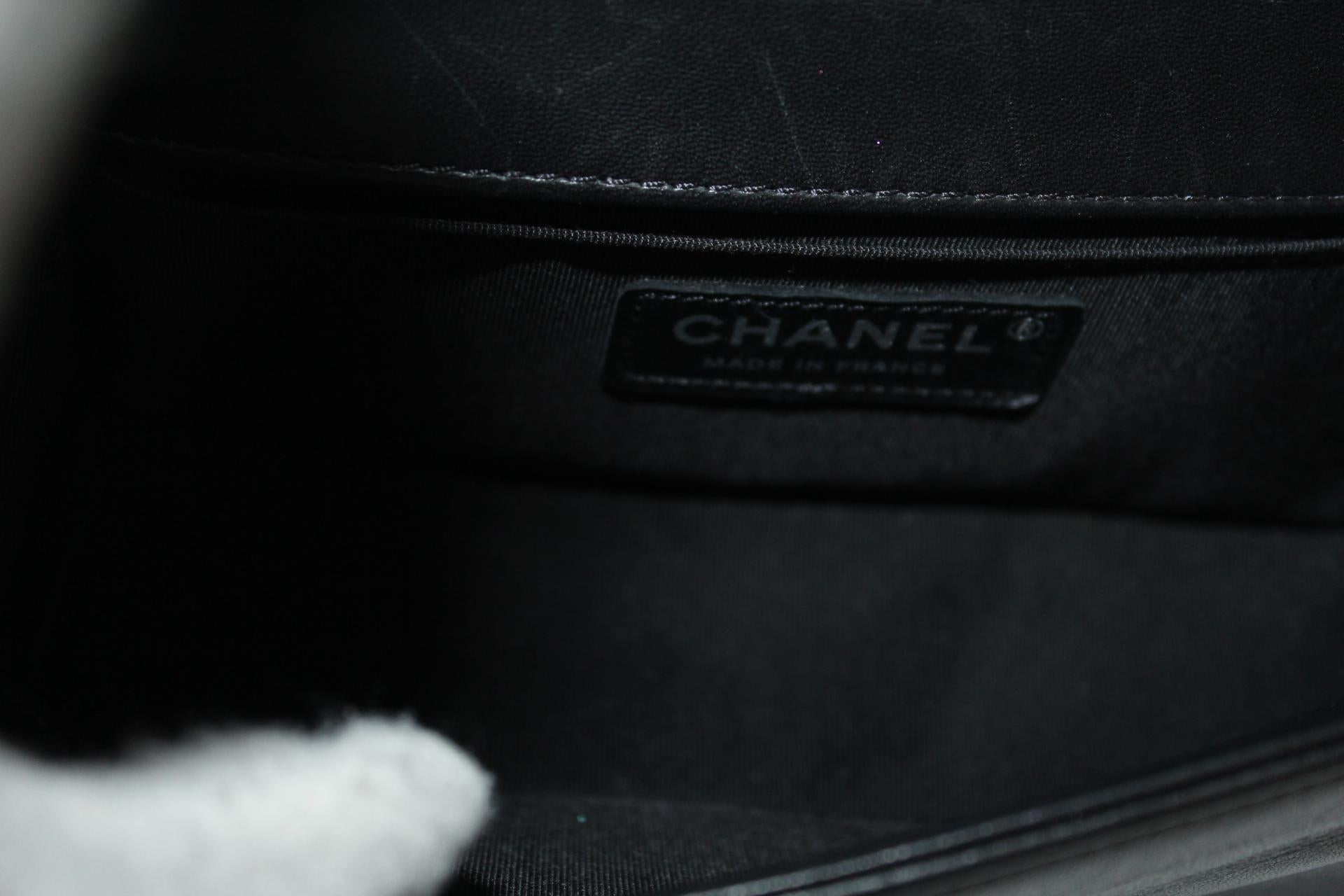 Women's Chanel Black Leather Small Boy Bag